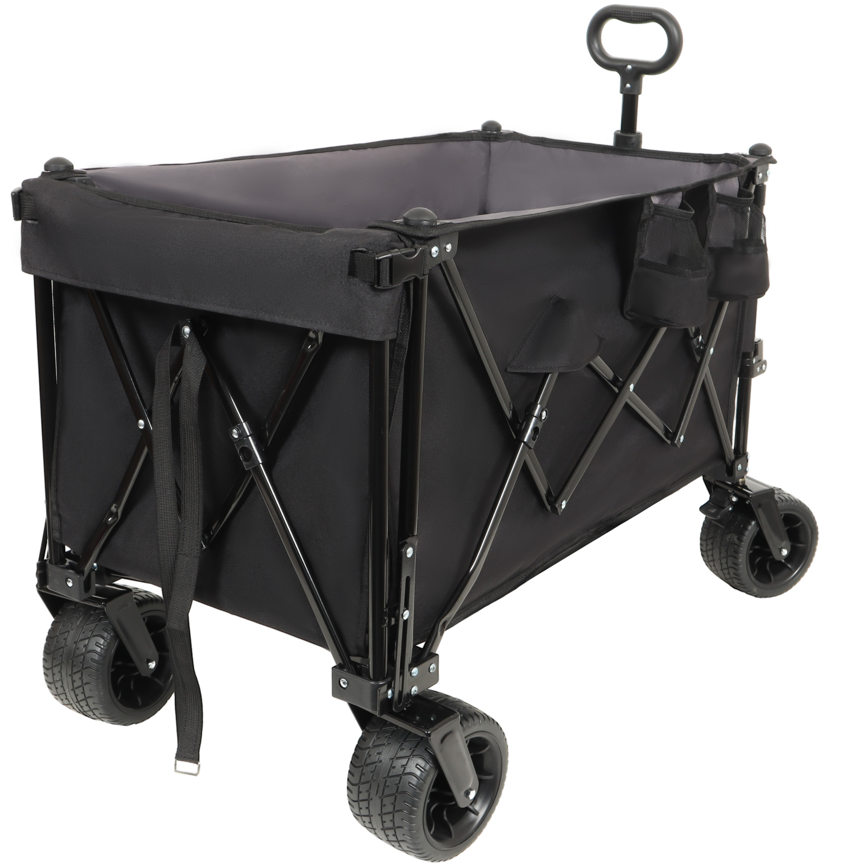 Siavonce - 7.1-cu ft Steel Folding Yard Cart
