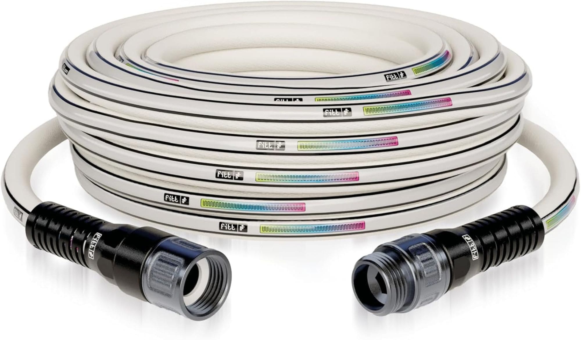 FITT Aquamaster 1/2-in x 25-ft Premium -Duty Kink Free Hybrid polymer White Marine RV Hose