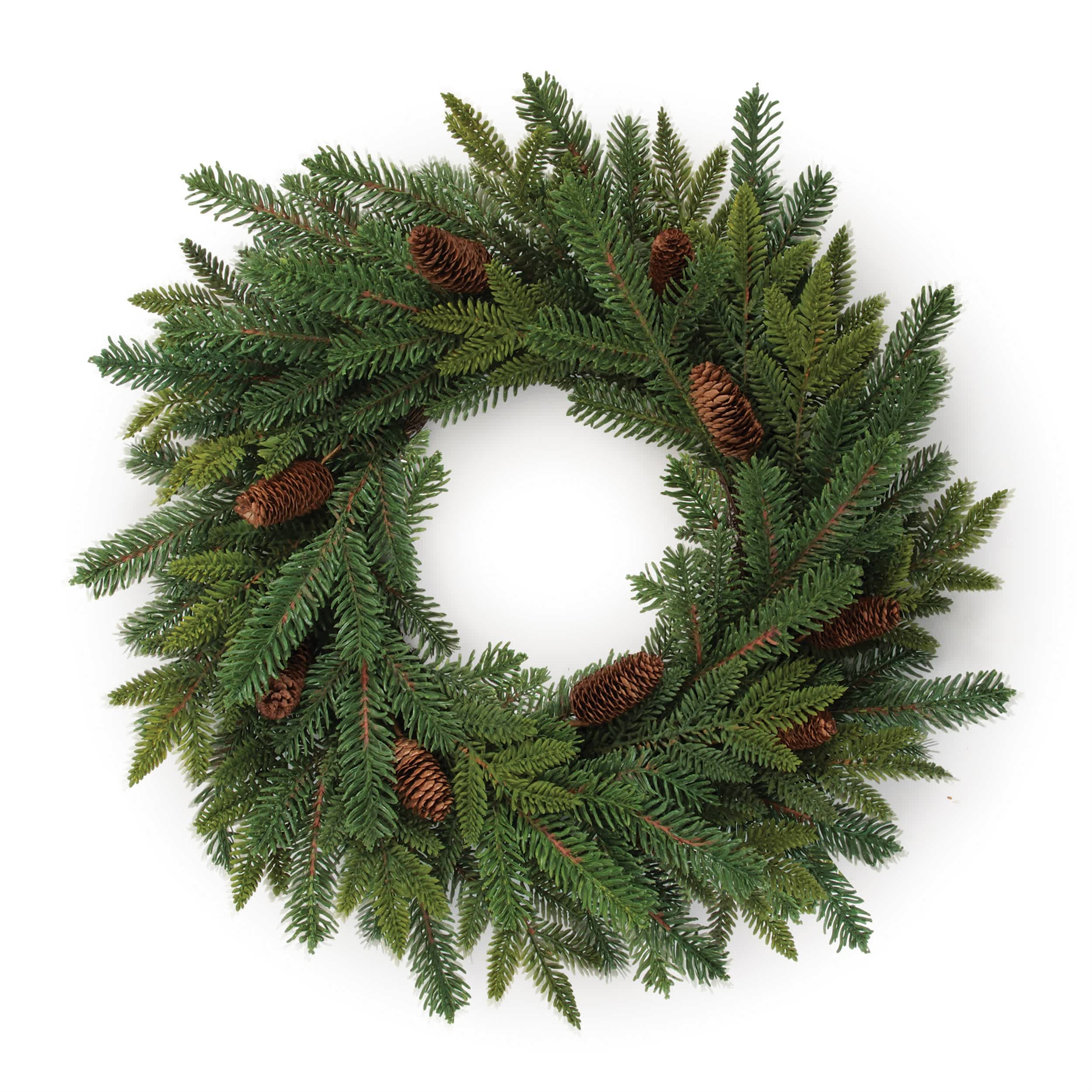 Melrose International Pine and Pinecone Wreath 24"D