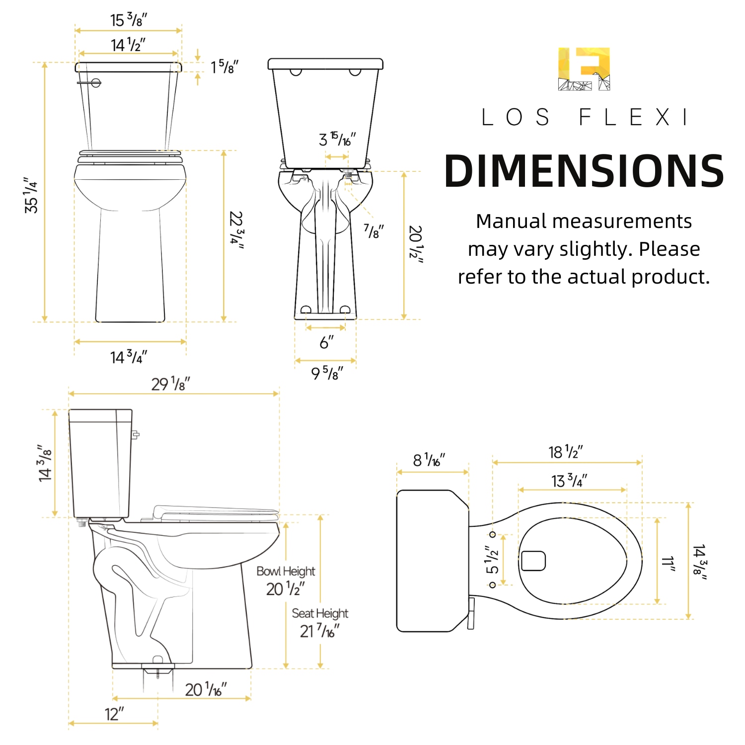 Los Flexi LSLFX22-BN toilets - View #13