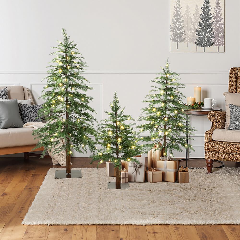 LuxenHome WHAP2447 Artificial-Christmas-Trees - View #5