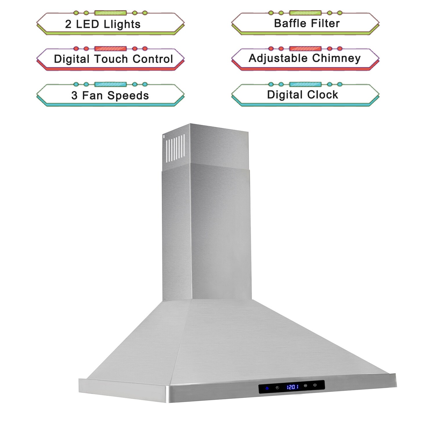 Jeremy Cass LSFSJTDOE20 Wall-Mounted-Range-Hoods - View #4