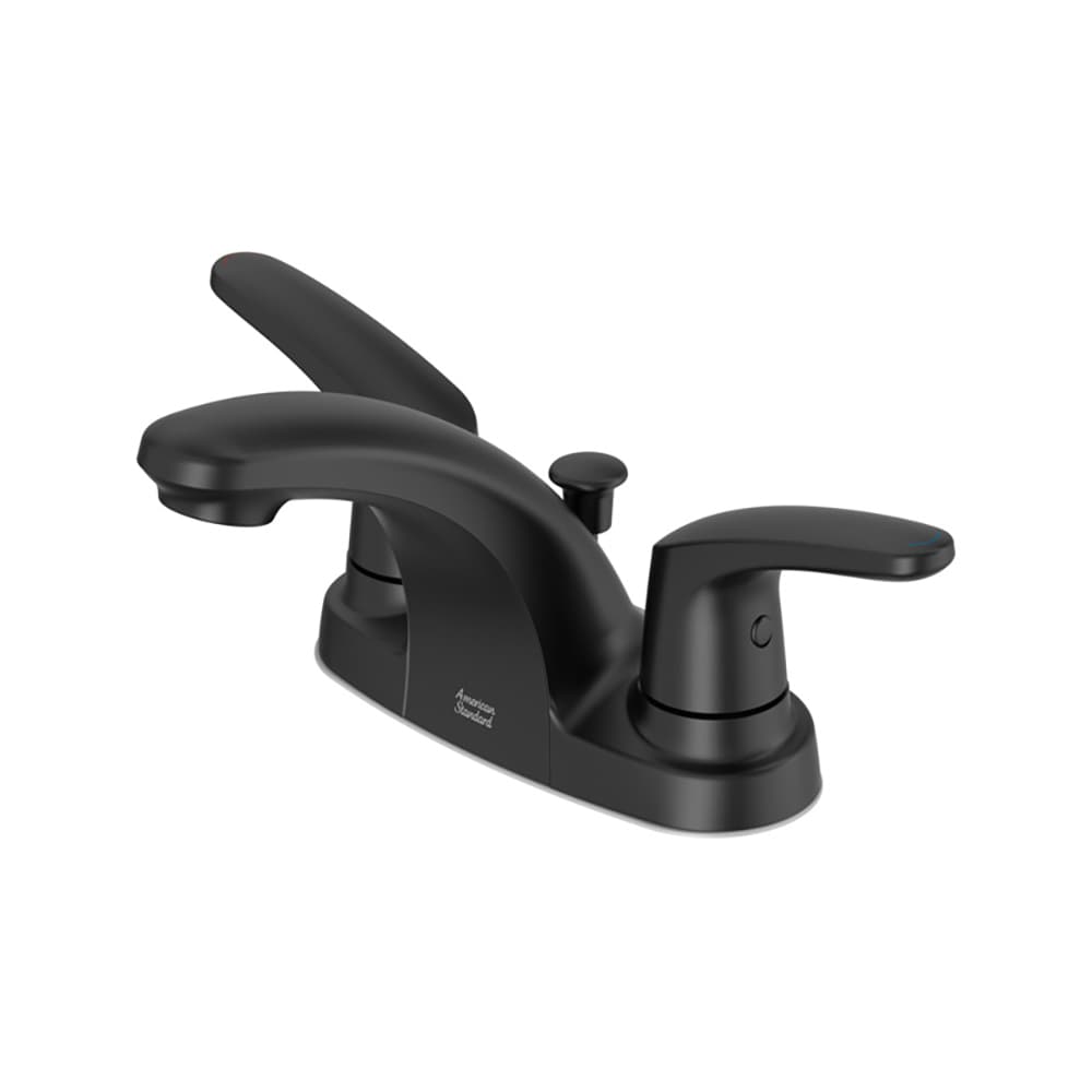 Matte Black 2-Handle Low-Arc Bathroom Faucet