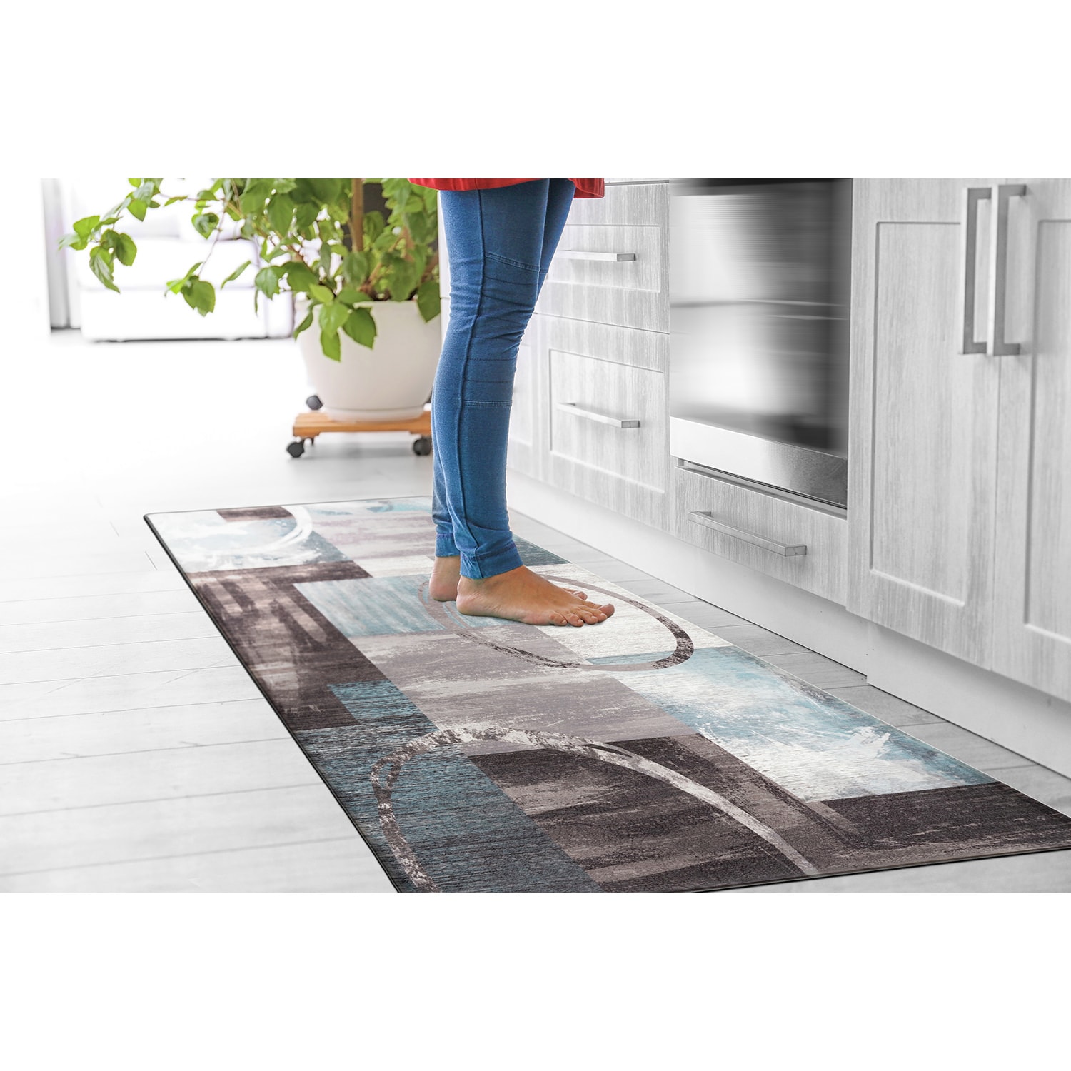 World Rug Gallery 994GRAY18X47 Mats-Cat - View #4