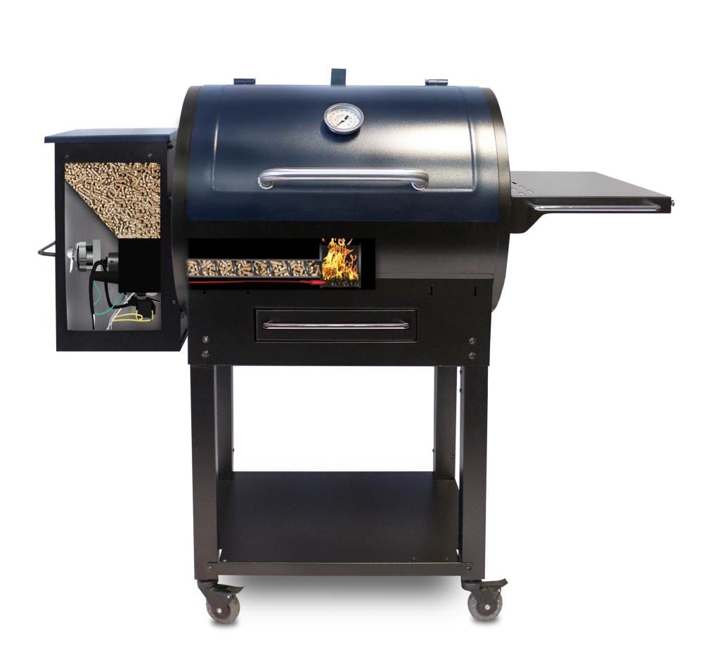 Pit Boss PIT BOSS 700S WOOD PELLET GRILL 700-Sq in Black with Blue Lid  Pellet Grill at