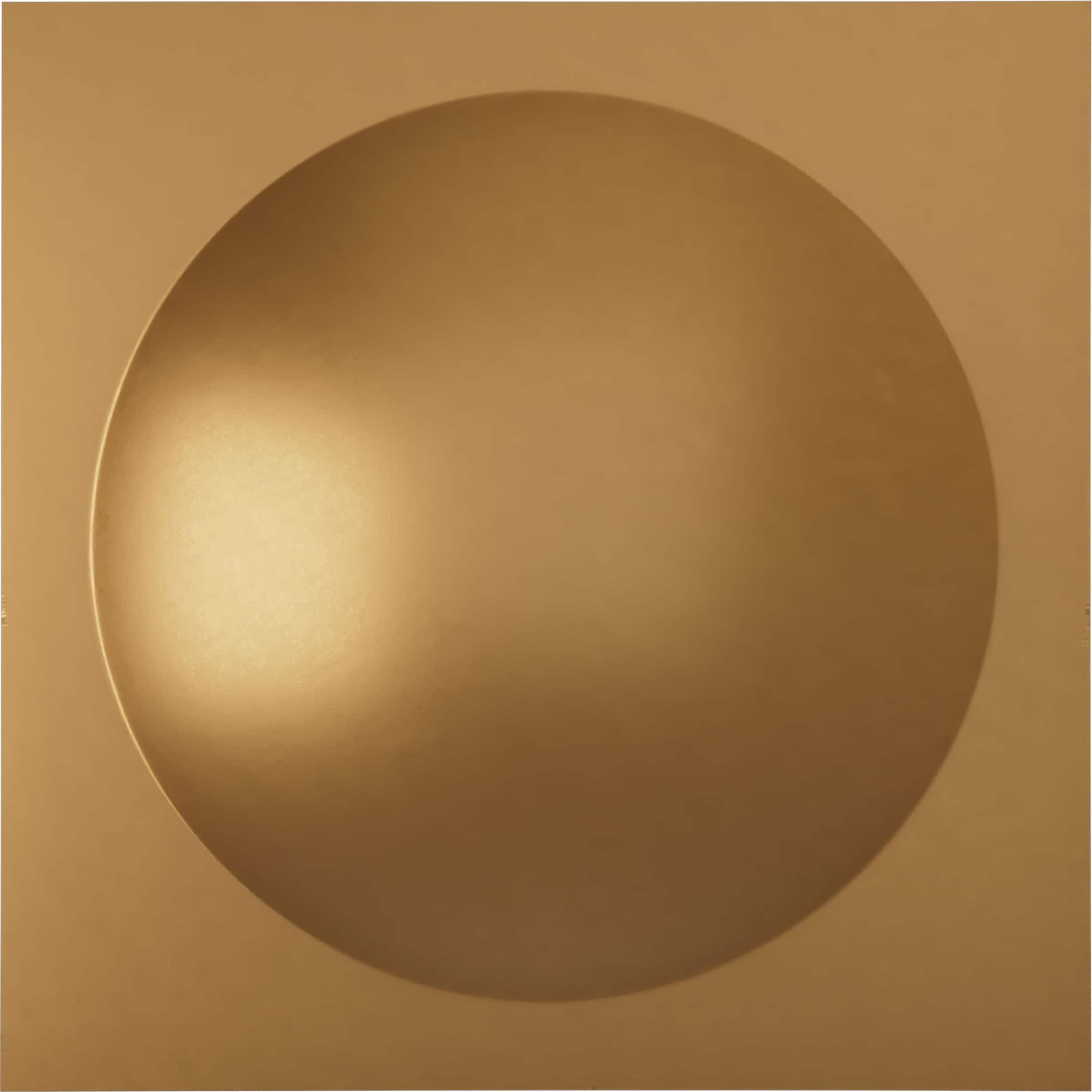 Ekena Millwork WP20X20SNBGL-CASE-12 19-5/8-in x 19-5/8-in Embossed Paintable/Stainable Gold PVC Wall Panel ( 12 -Pack, Covers 32.04-sq ft )