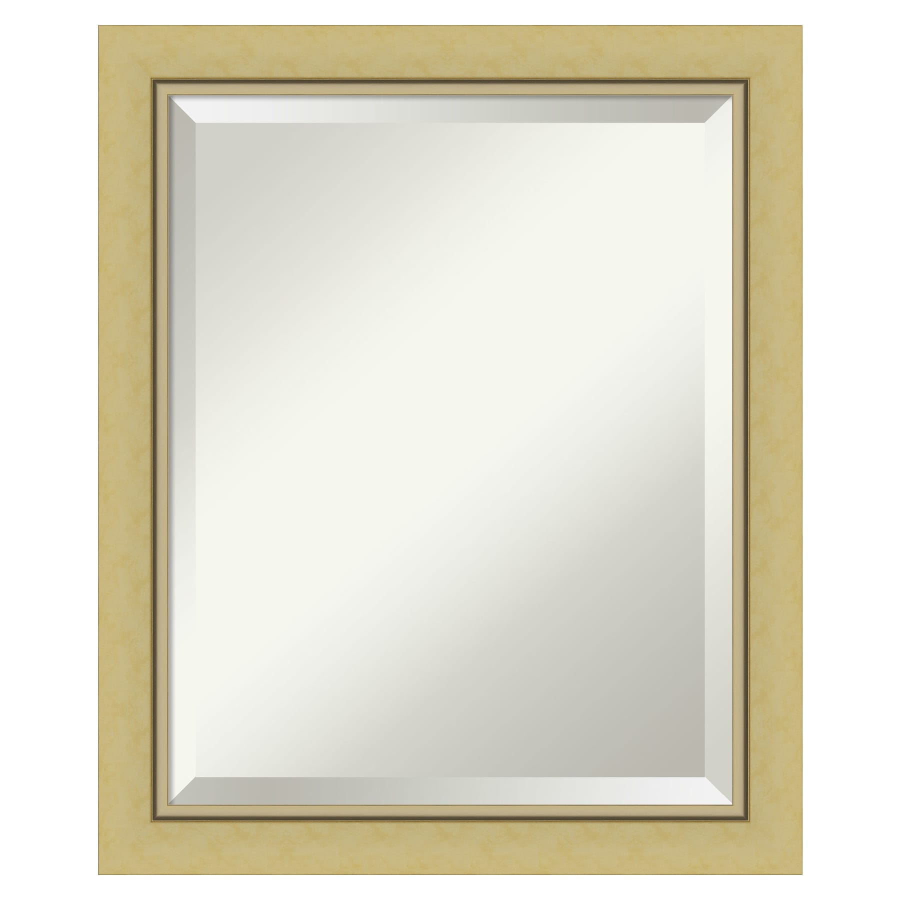 Amanti Art DSW4593039 Landon 19.38-Inches x 23.38-Inches Framed Rectangle Bathroom Vanity Mirror ( Glossy Gold )