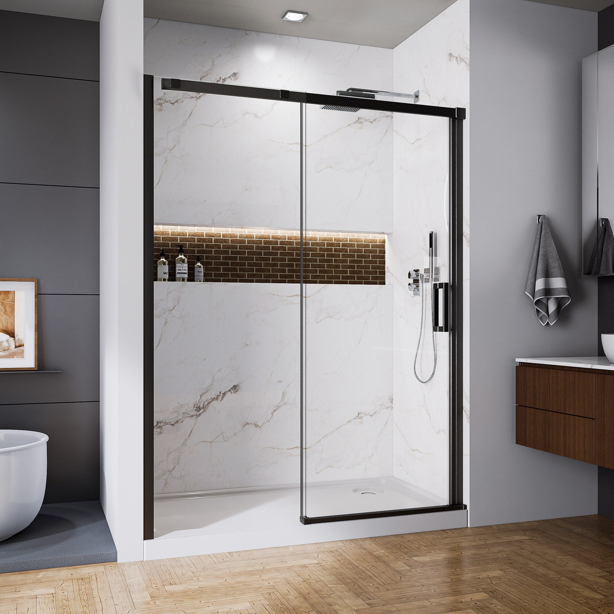 Vanityfus VF22F6074S06CMB Shower-Doors - View #4