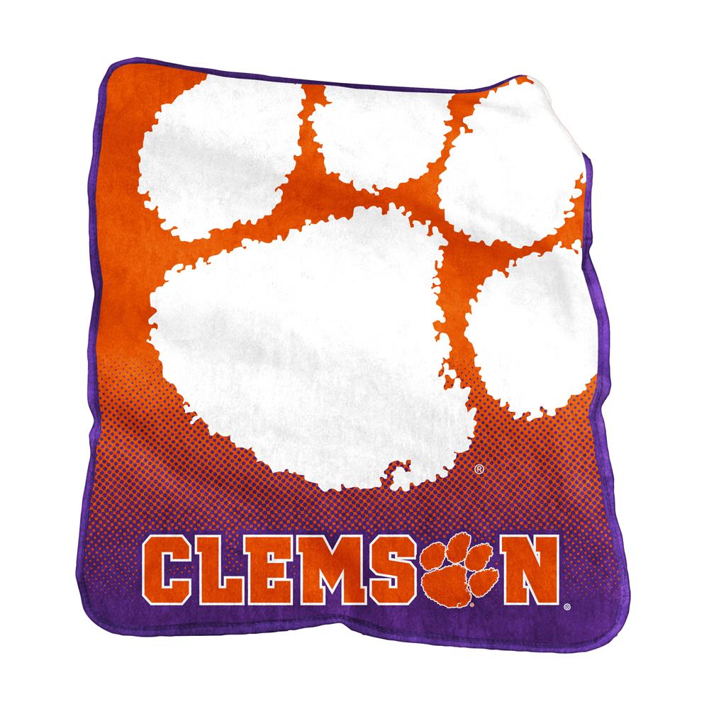 Logo Brands Clemson Tigers Raschel Orange 50-in x 60-in 2-lb Throw at ...