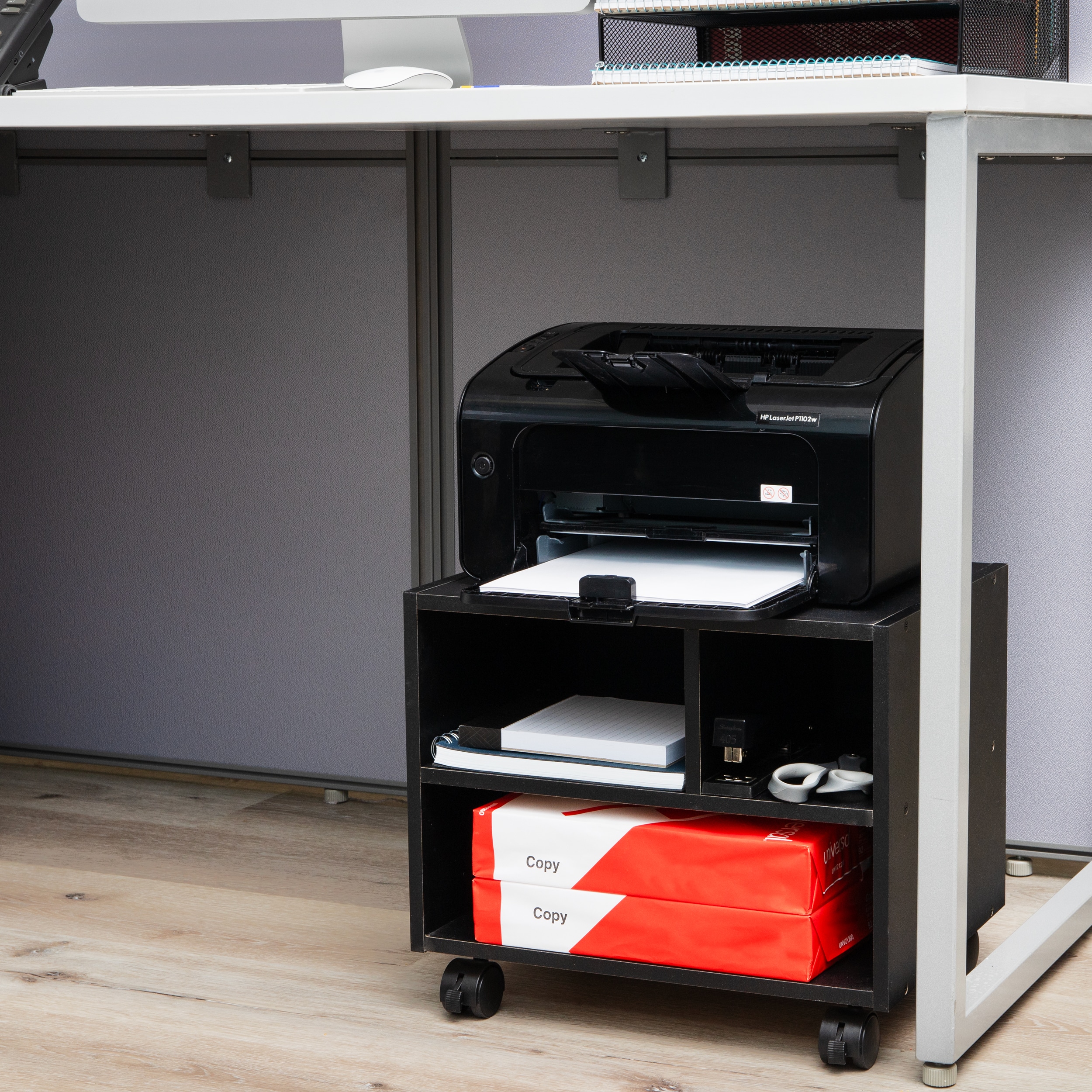Mind Reader MDFPCART-BLK Office-Carts - View #2