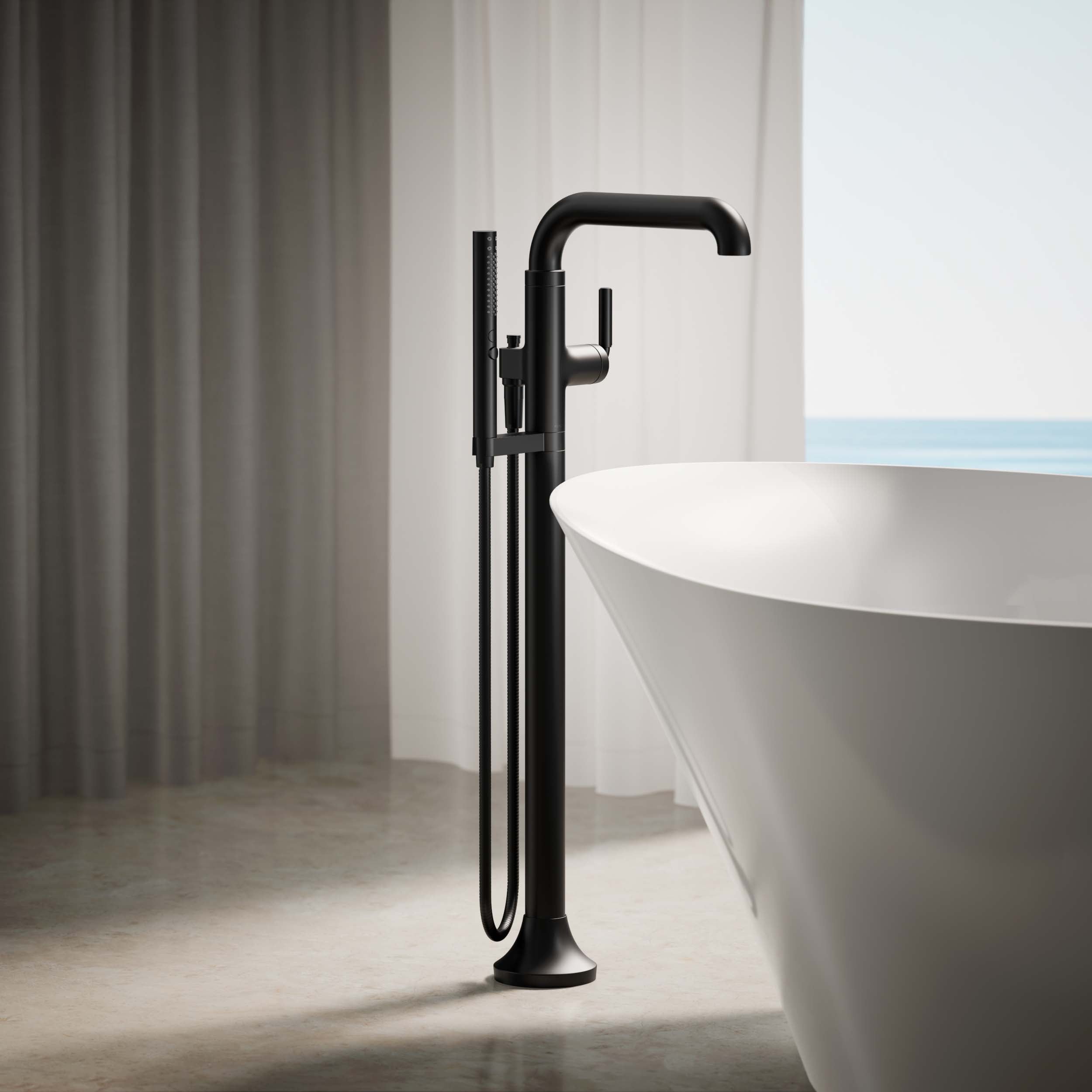 KOHLER T27424-4-BL Roman-Tub-Faucets - View #2