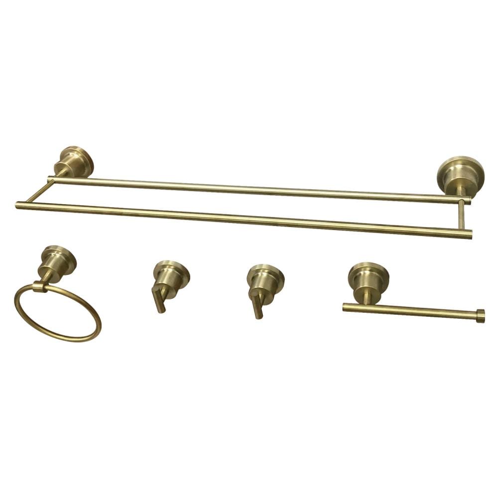 BRUSHED SATIN BRASS FINISH WITH SCREWS FIXINGS BATHROOM BRUSHED FLAT TOP 