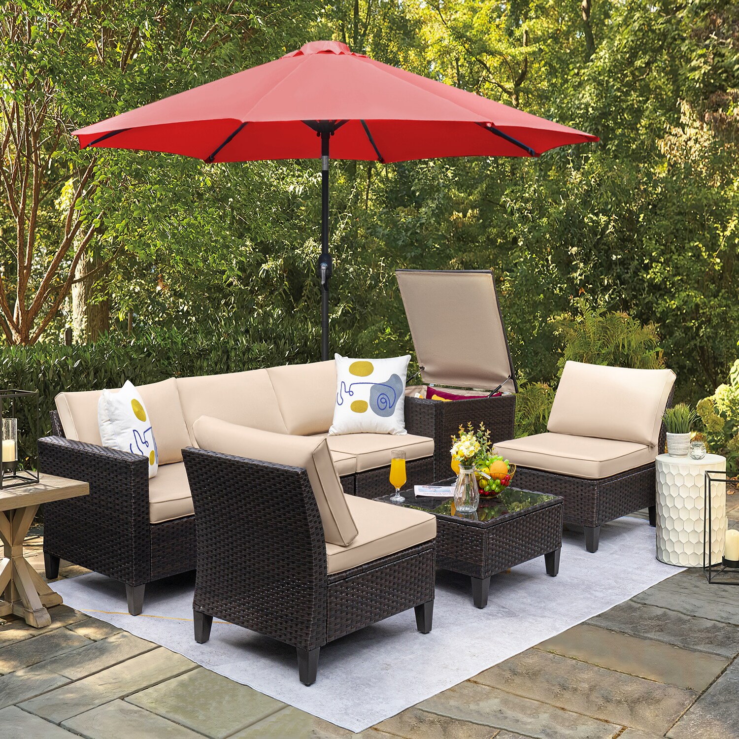 Vineego LS-TBSLJ7BG Patio-Conversation-Sets - View #3