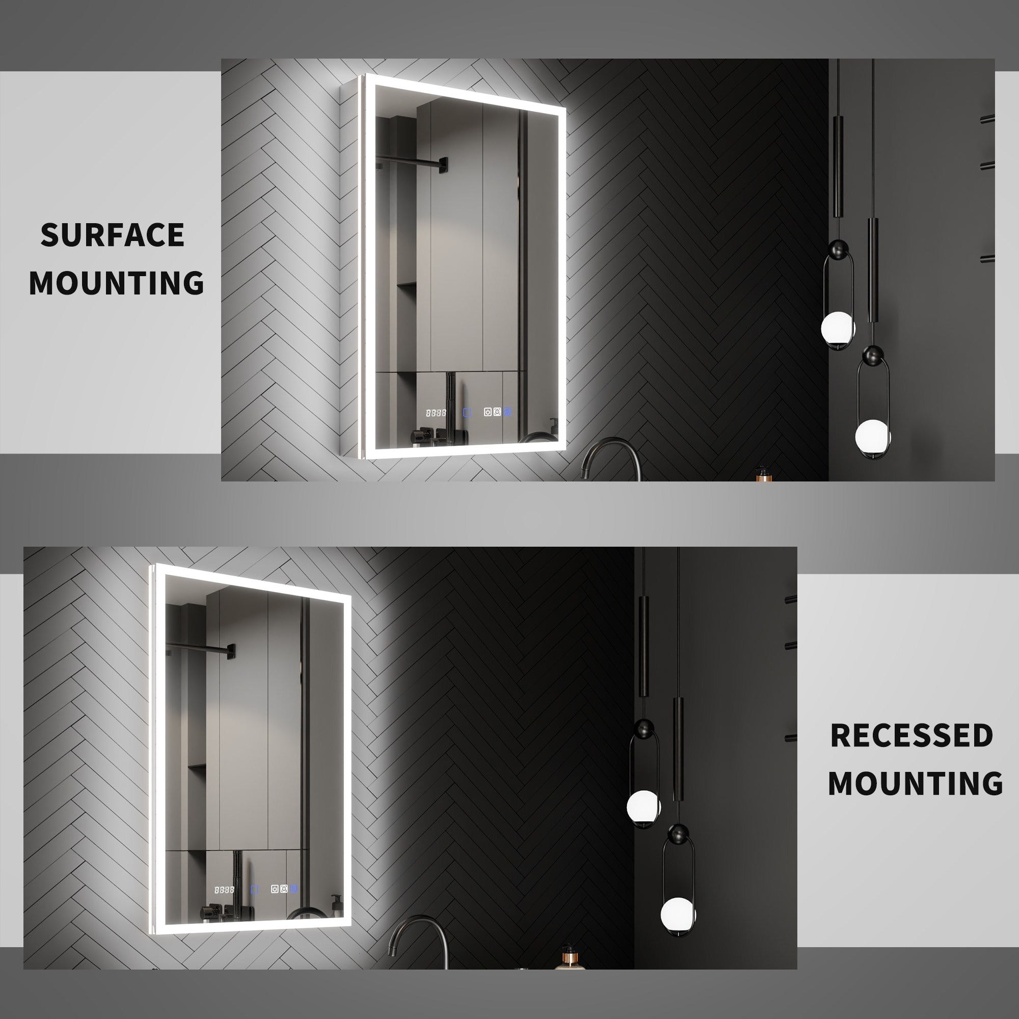 ExBrite W7MC2436L Bathroom-Medicine-Cabinets - View #10