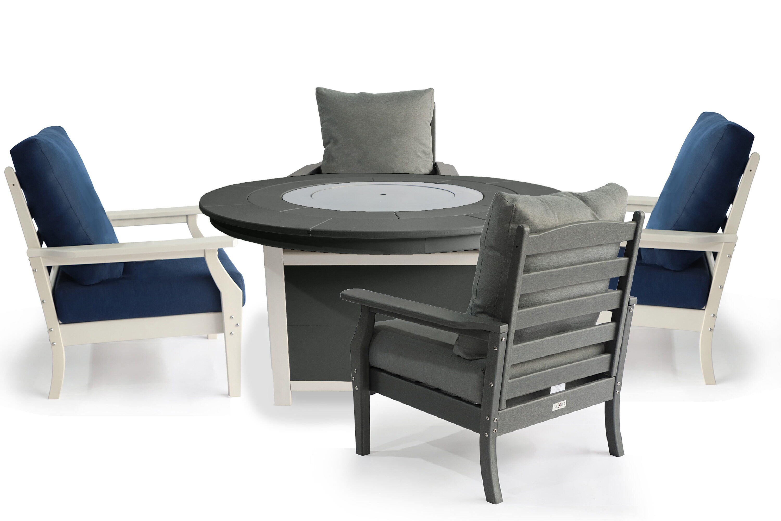 LuXeo 48-WGG-50-2W2G Patio-Conversation-Sets - View #2