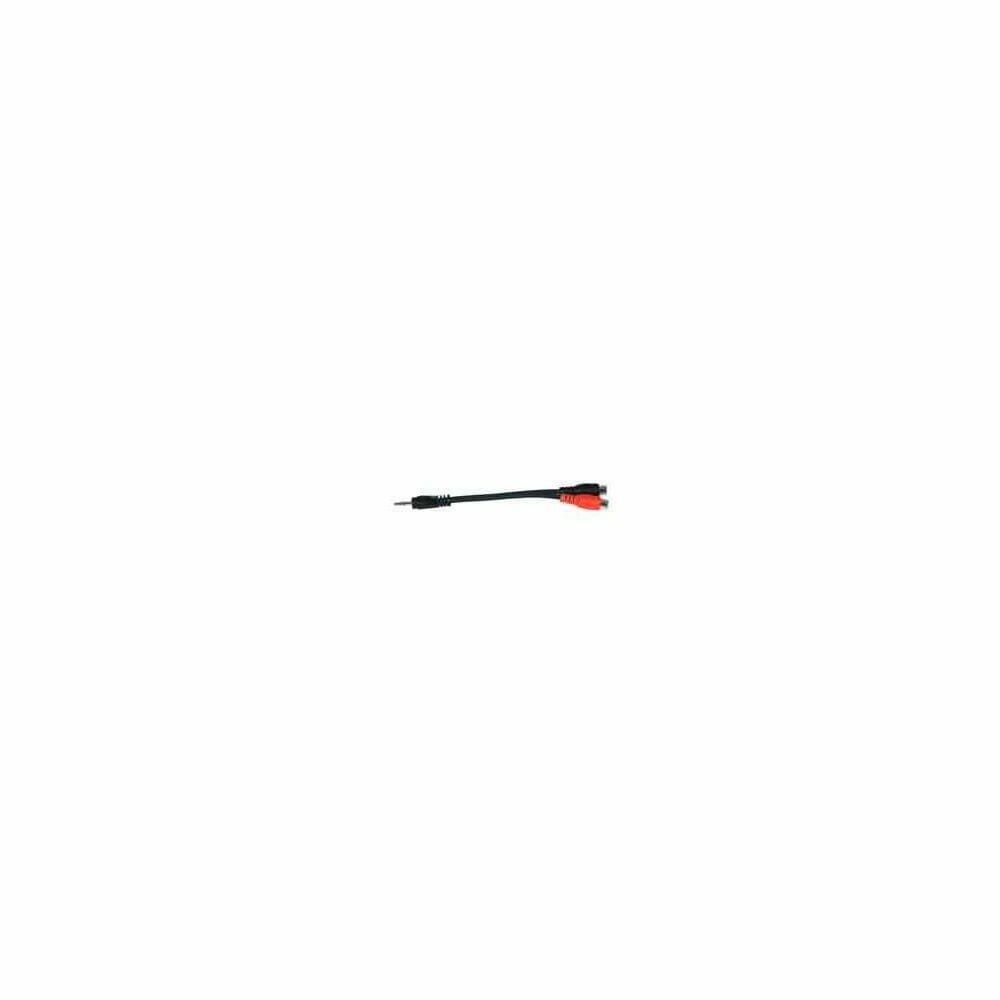  ZX9CMPR037 Stereo 3.5mm Plug to Two RCA Jacks Audio Adapter Cable 6 -in