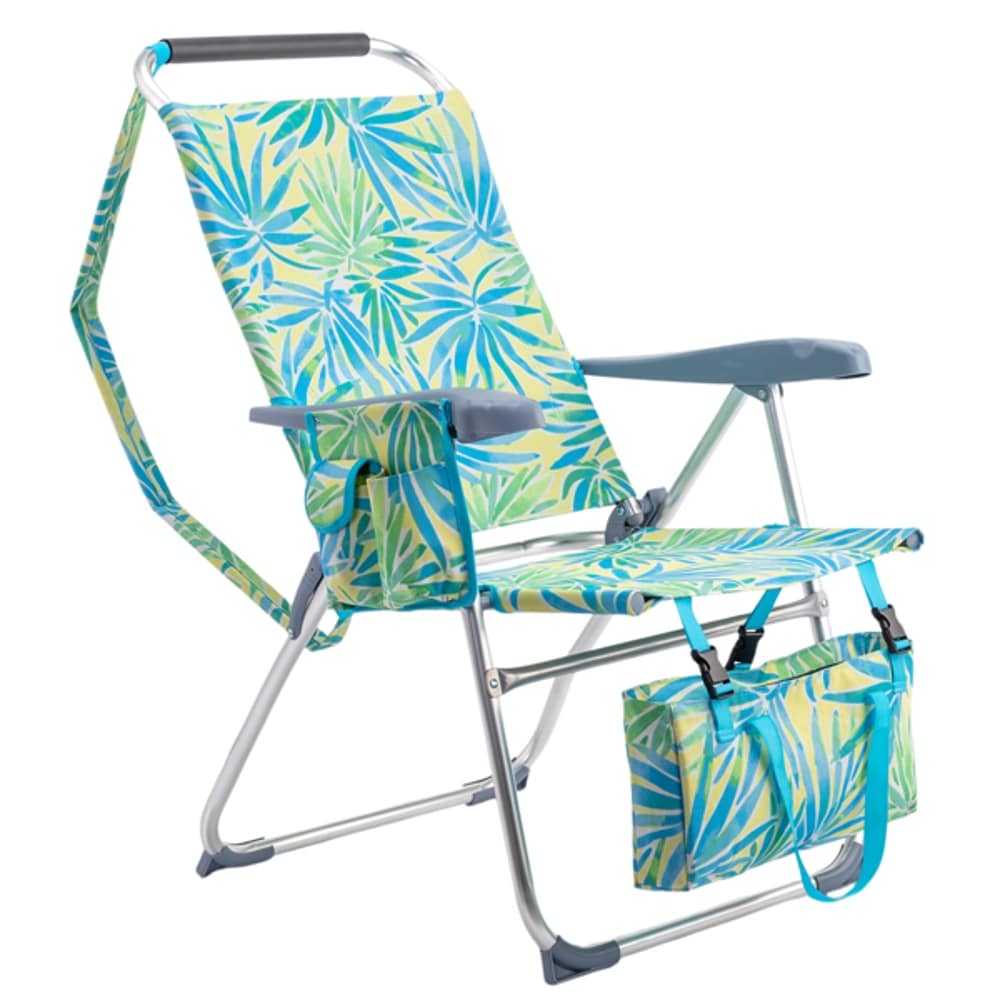 Numhew 24.41in W 39.57in H 7-Position Hawaii Palm Print Folding