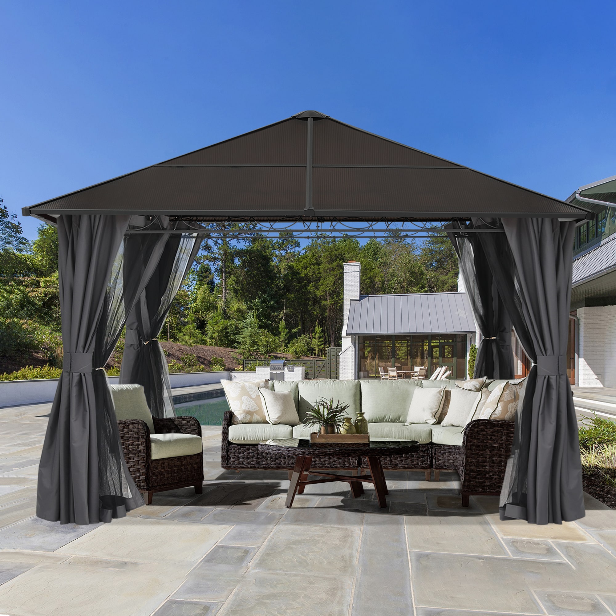ABCCANOPY 10X10-069-DG Wood-Resin-Gazebos - View #2