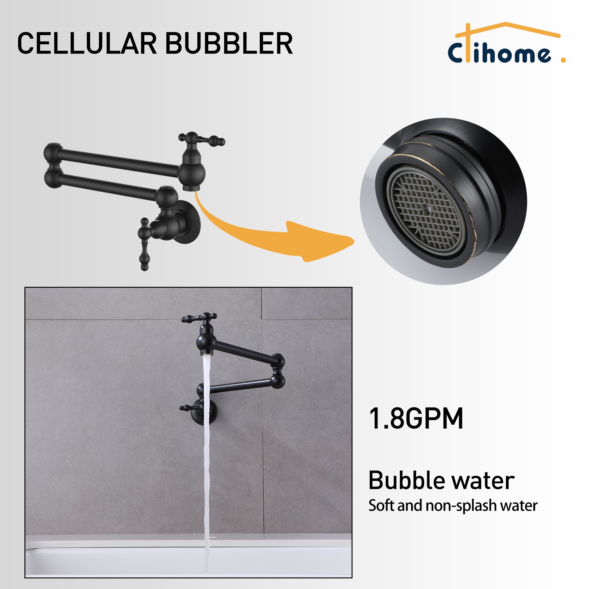 Clihome DG-KF45MB Kitchen-Faucets - View #9