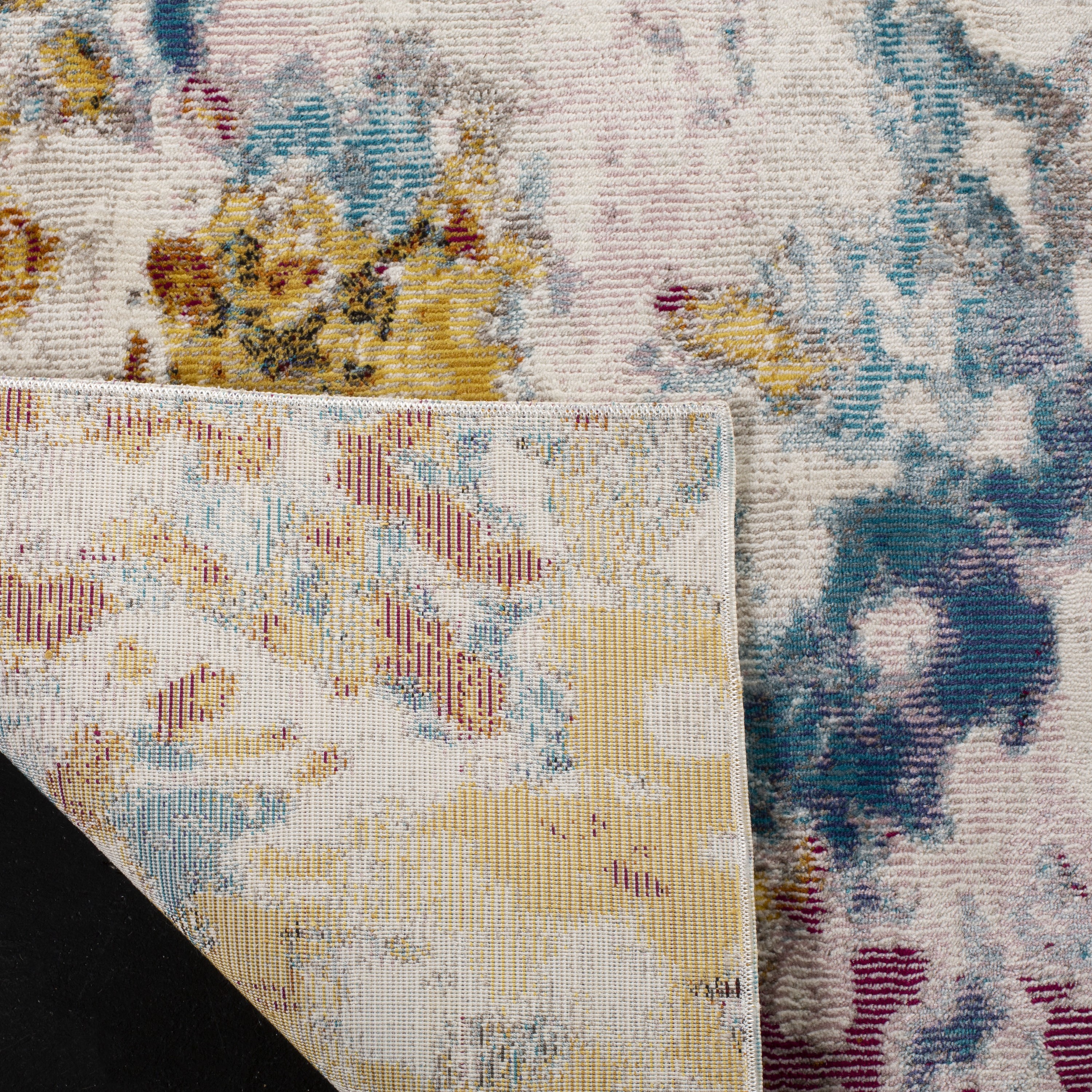 Aria 4' x 6' Multicolor Synthetic Area Rug
