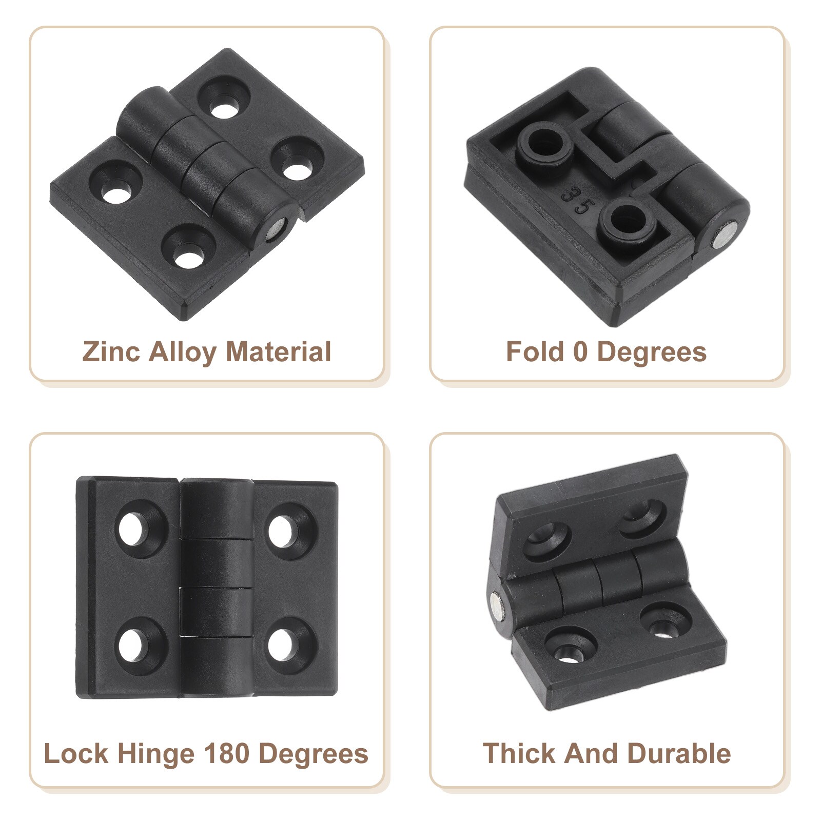 Unique Bargains S25093000UX8296 Cabinet-Hinges - View #3