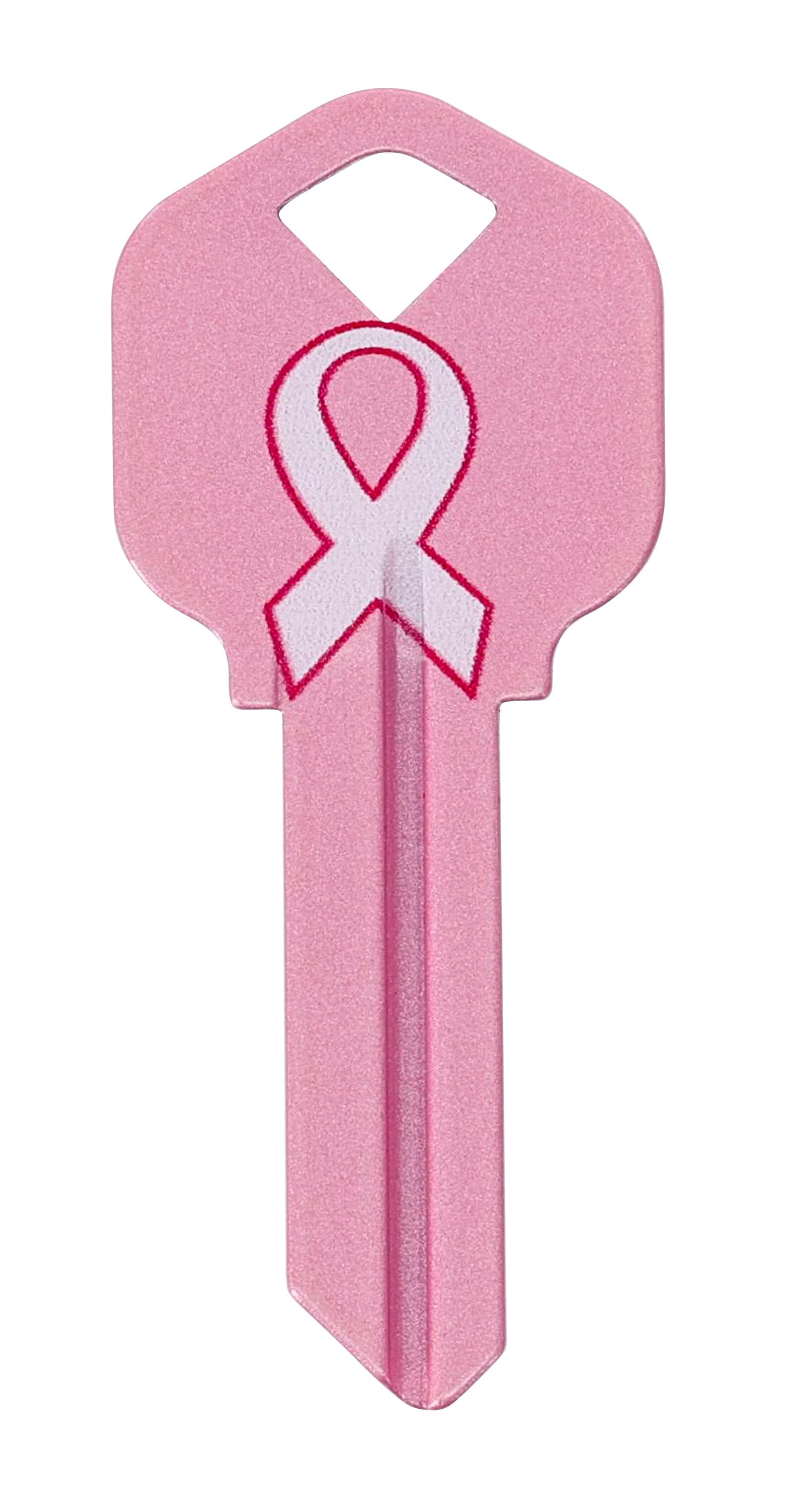 Minute Key 9986887 Pink #66 KW1 Brass House/Entry Key Blank