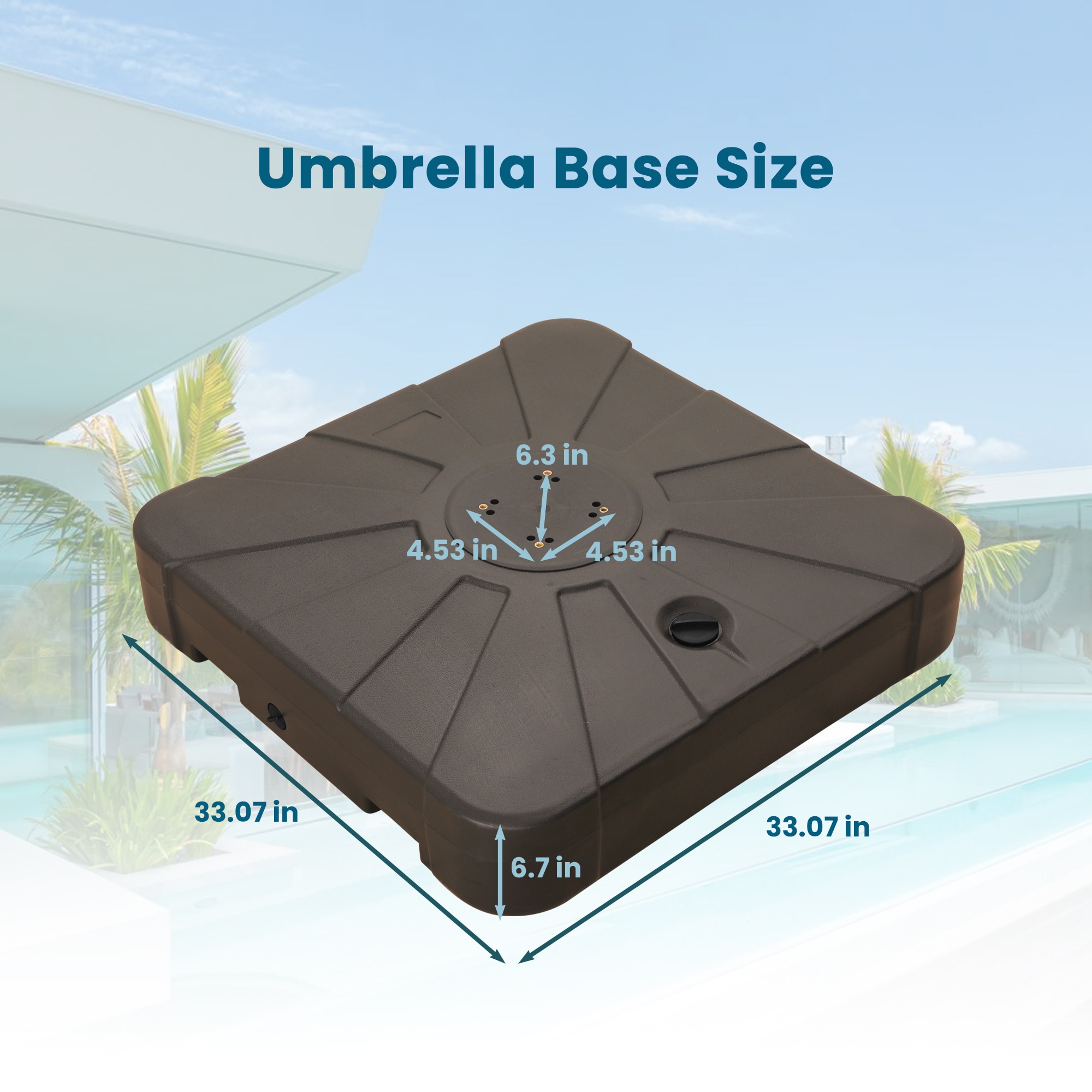 Clihome CL-JX435B Umbrella-Bases - View #3