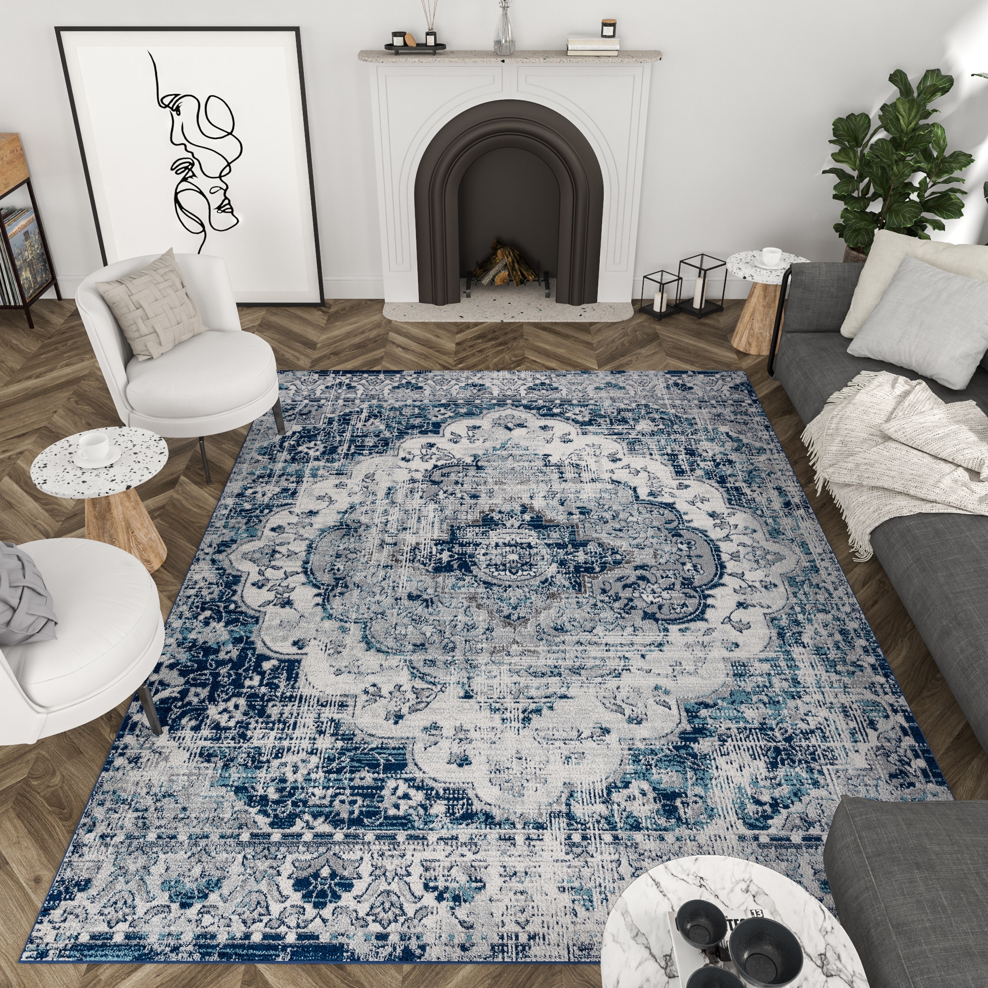Tayse DIA1301 3X5 rugs - View #4