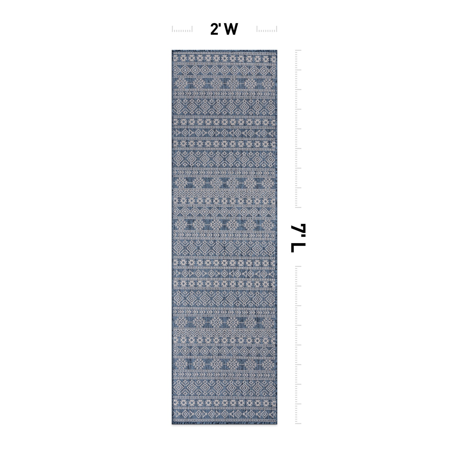 World Rug Gallery 123BLUE2X7 rugs - View #3