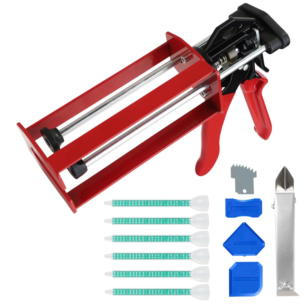 Etokfoks  High Thrust Caulk Gun Dual Component 200ml Epoxy Applicator for 1 1 2 1 Mix Panel Bonding Structural Repair