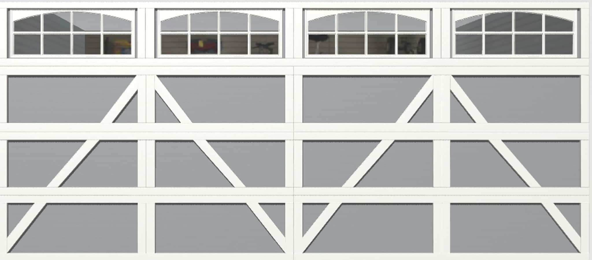 Wayne Dalton Classic Steel Model 9100 16-ft x 7-ft Insulated White Double Garage  Door in the Garage Doors department at