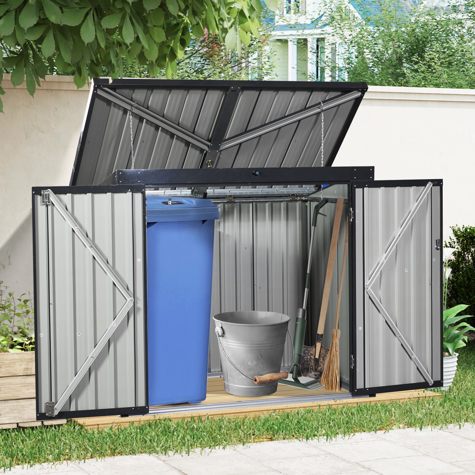 Flynama G-540P309824 Metal-Storage-Buildings-Sheds - View #8