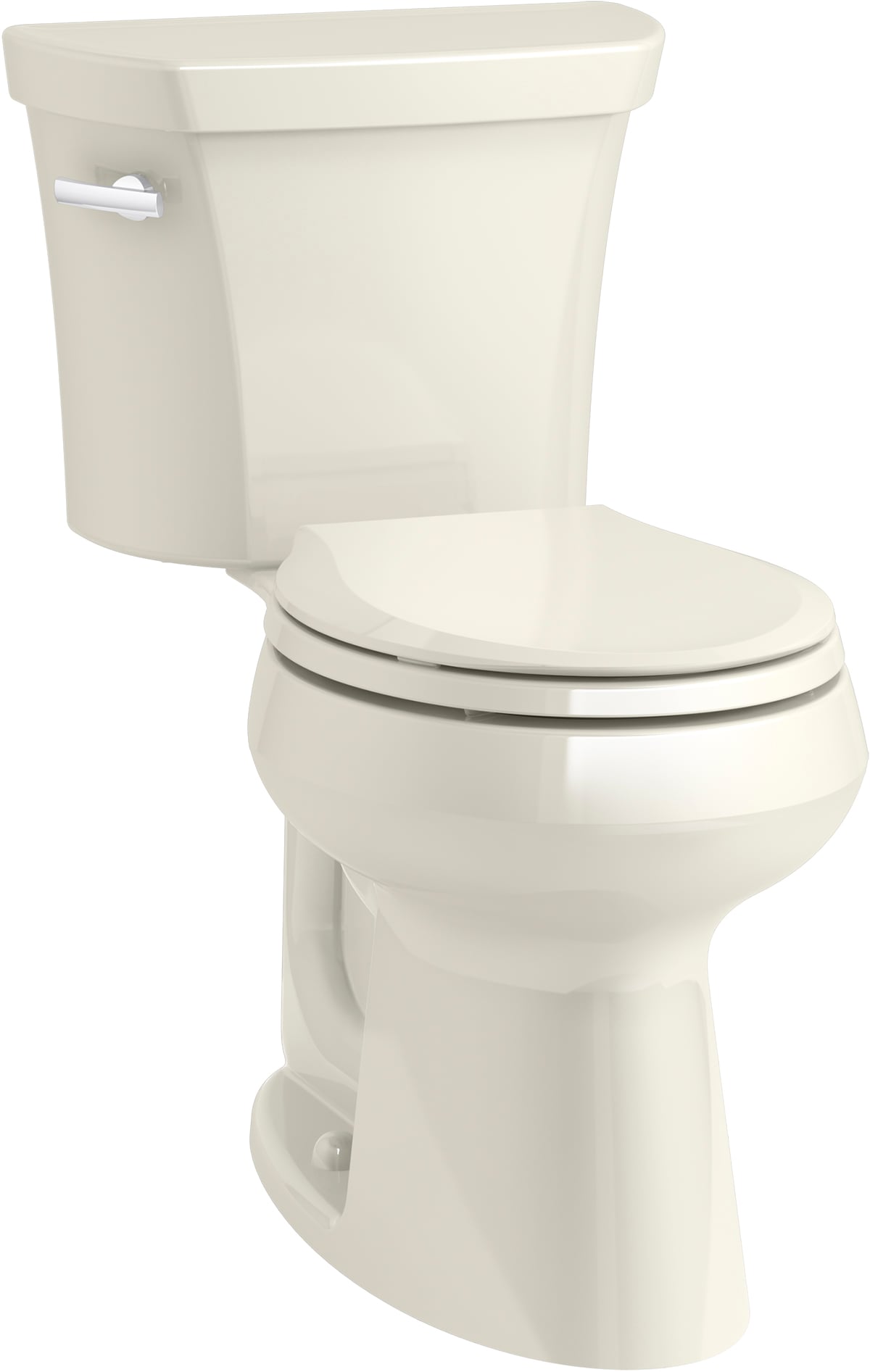 KOHLER K-5481-U-96 Highline Biscuit Single Round Chair height 2-piece Toilet 12-in Rough-In WaterSense 1.28 GPF