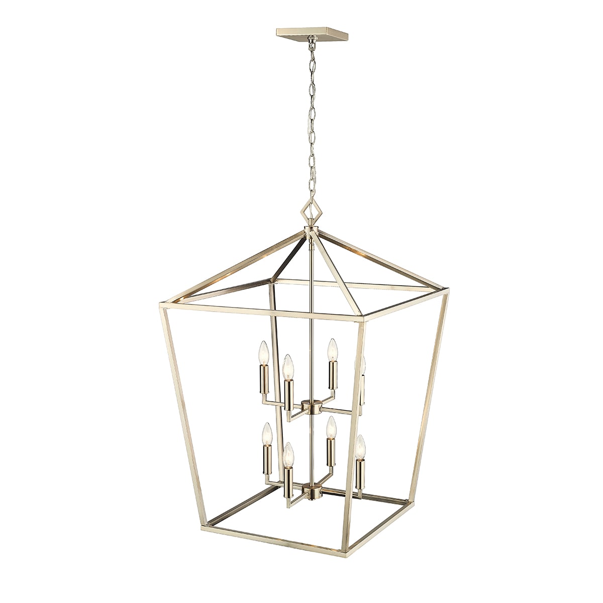 Modern Gold 8-Light Pendant for Elegant Illumination