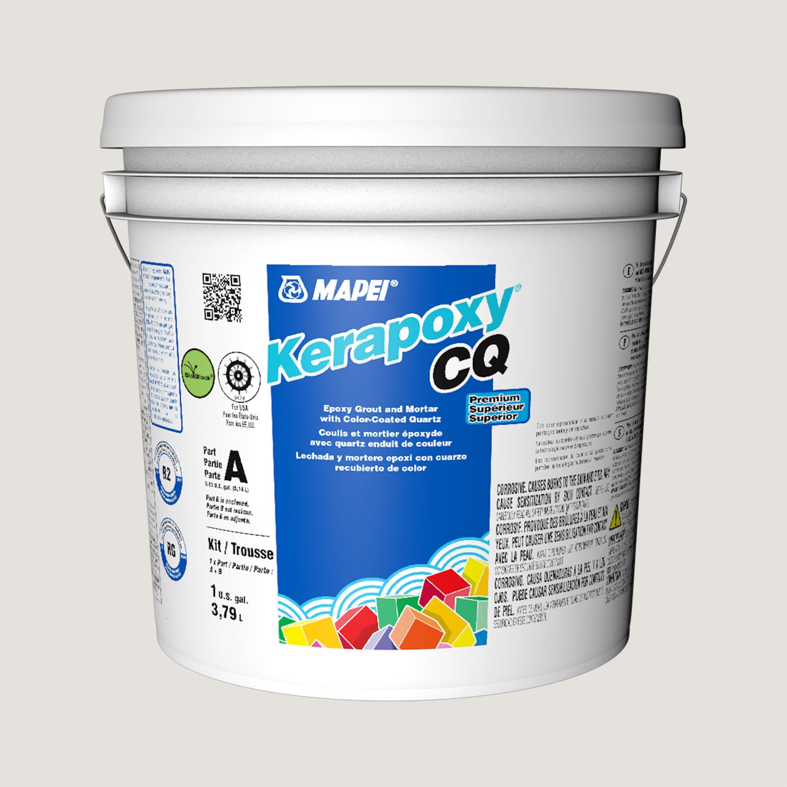 MAPEI 5UB522104 Kerapoxy CQ Moonbeam #5221 Epoxy Grout (1-Gallon)
