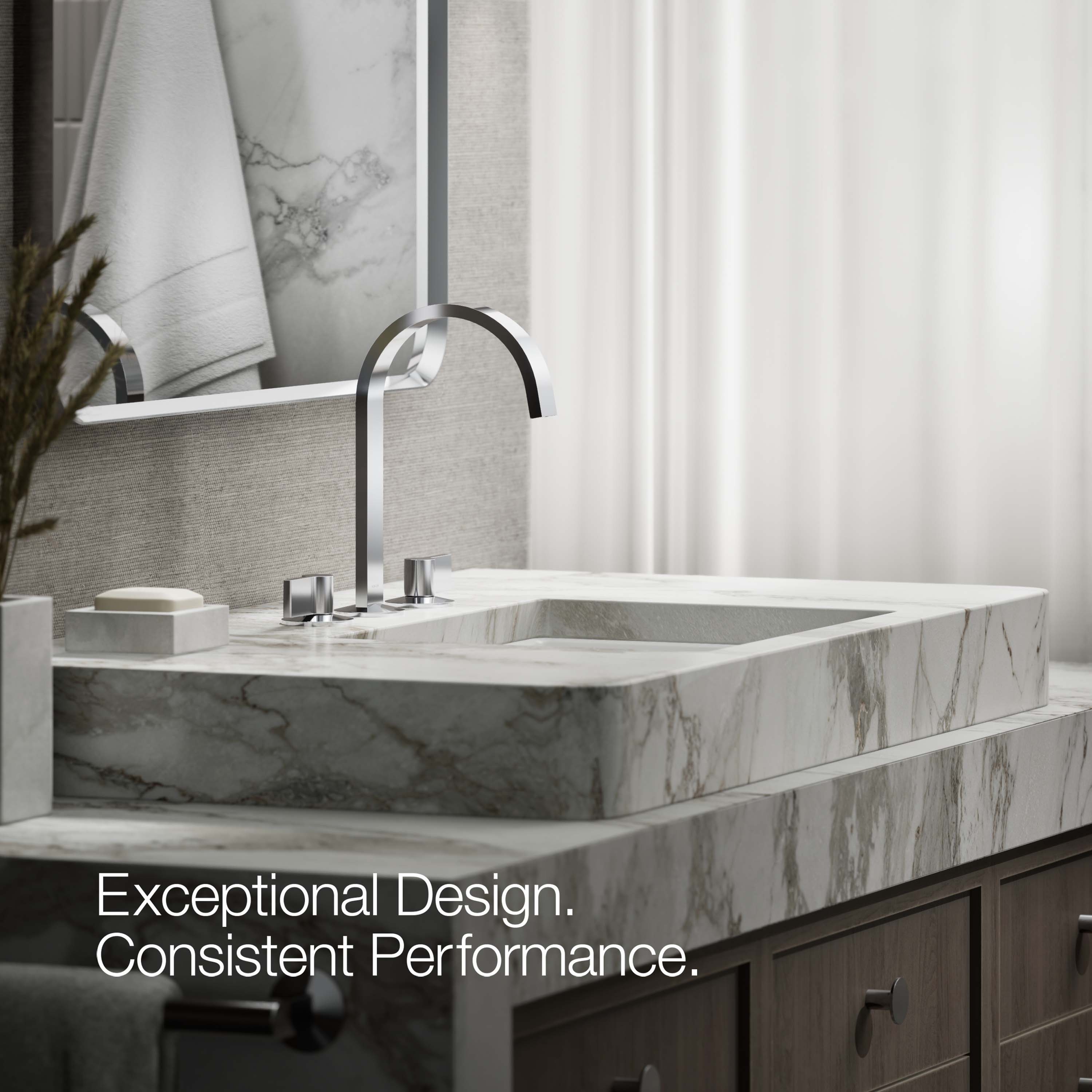 KOHLER K-77968-CP Lavatory-Faucets - View #3