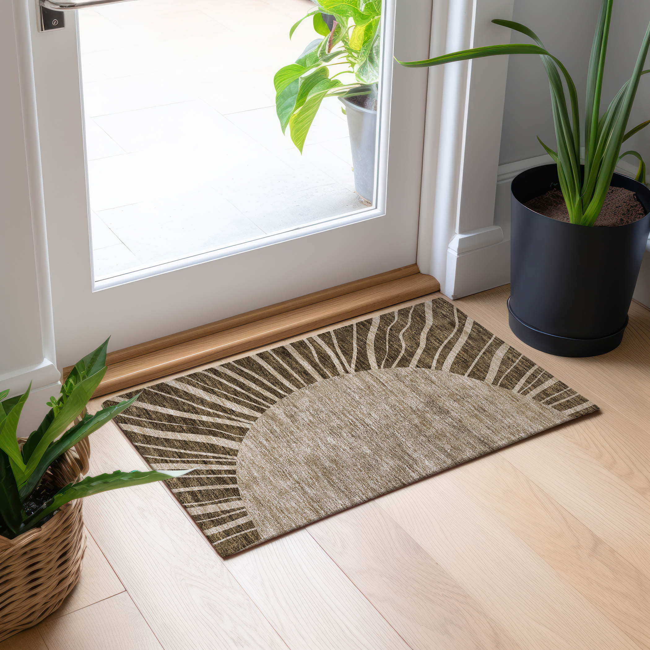 Addison Rugs Chantille 2 X 3 (ft) Brown Indoor/Outdoor Geometric ...