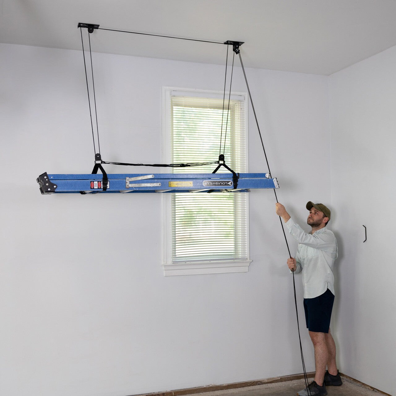 StoreYourBoard SYB-HOIST-LADDER Overhead-Garage-Storage - View #2