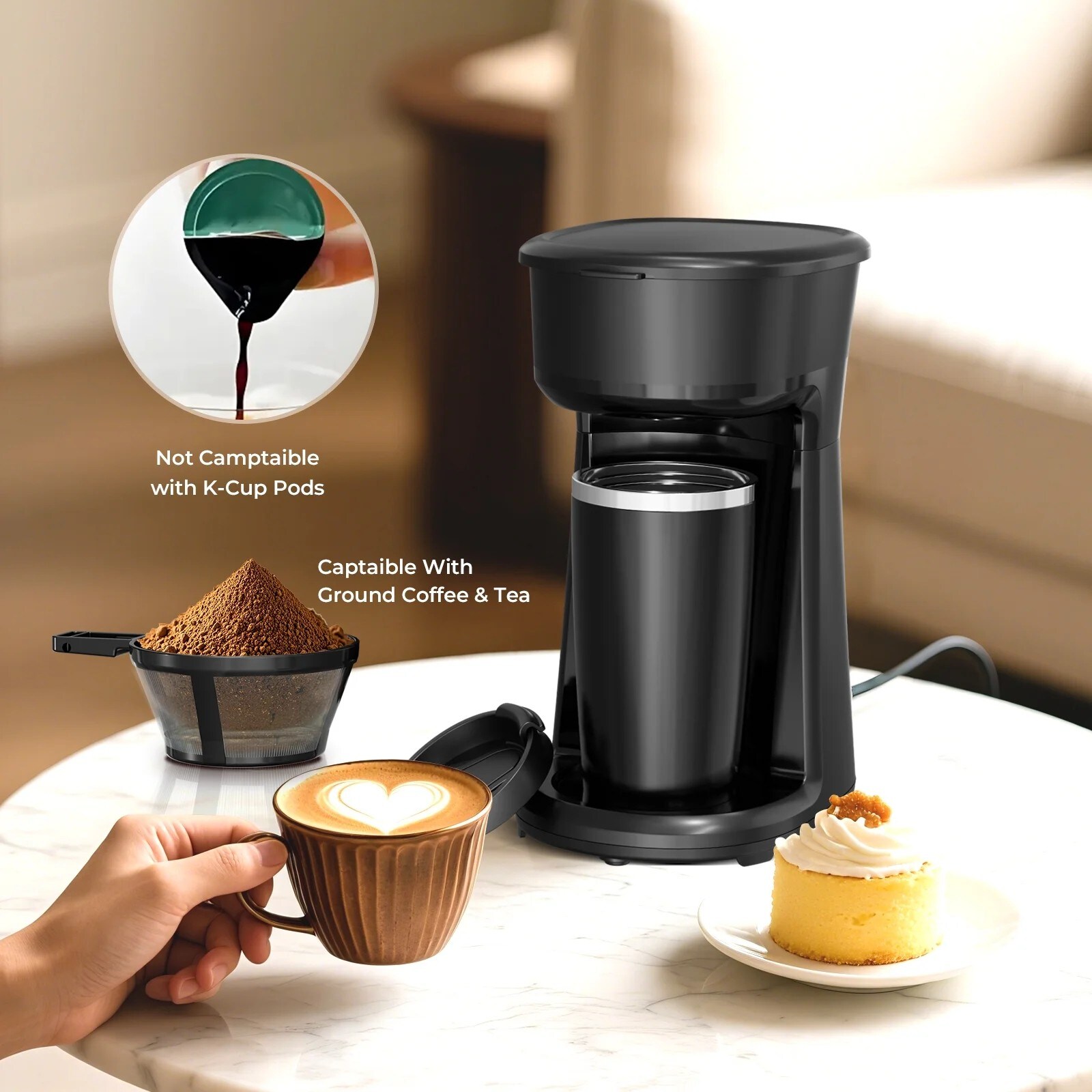Antarctic Star CM3701-BLACK Coffee-Makers - View #7