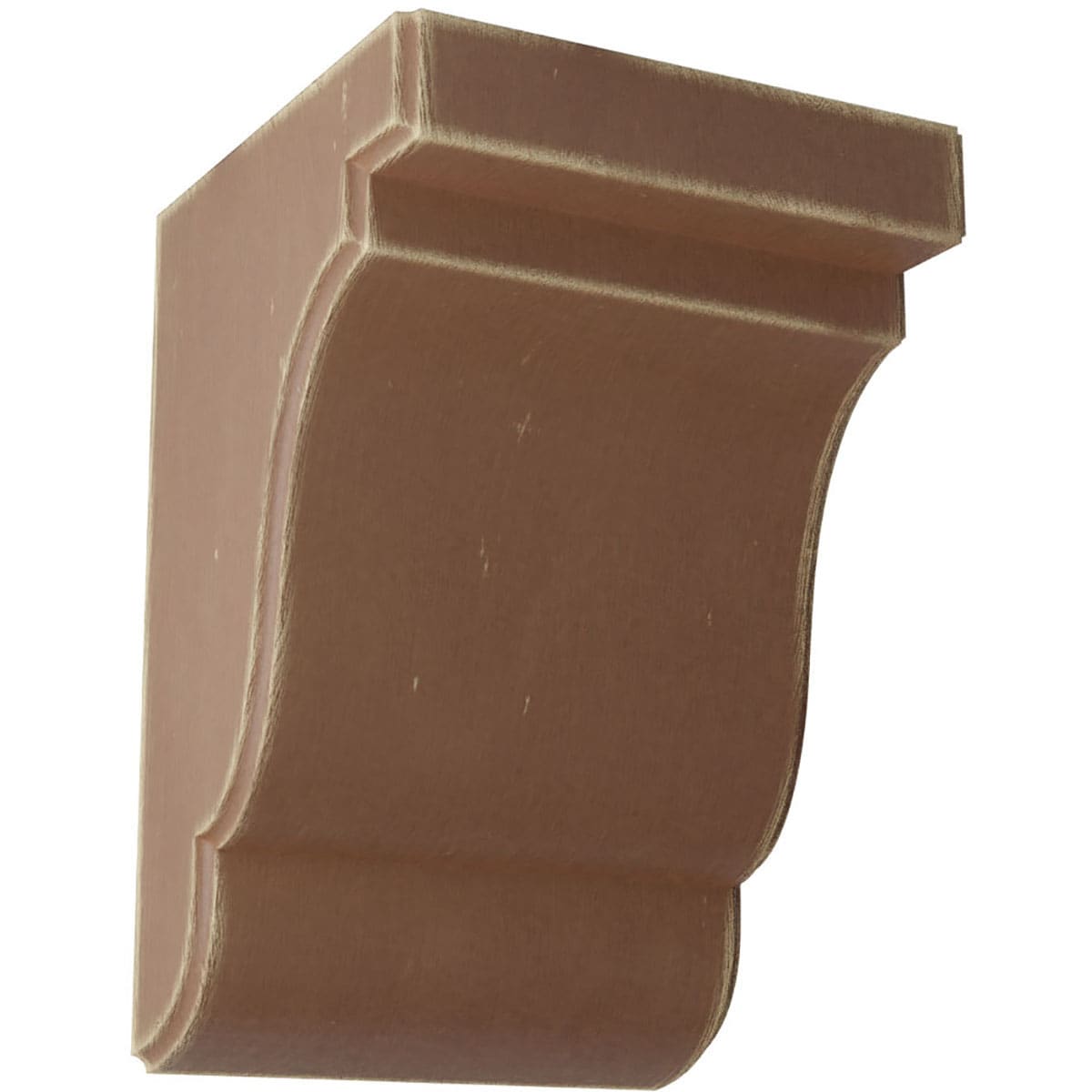 Ekena Millwork BKTWD05X05X08BEBR Bedford 5-1/4-in x 5-in x 7-1/2-in Rubberwood Wood Standard Bracket