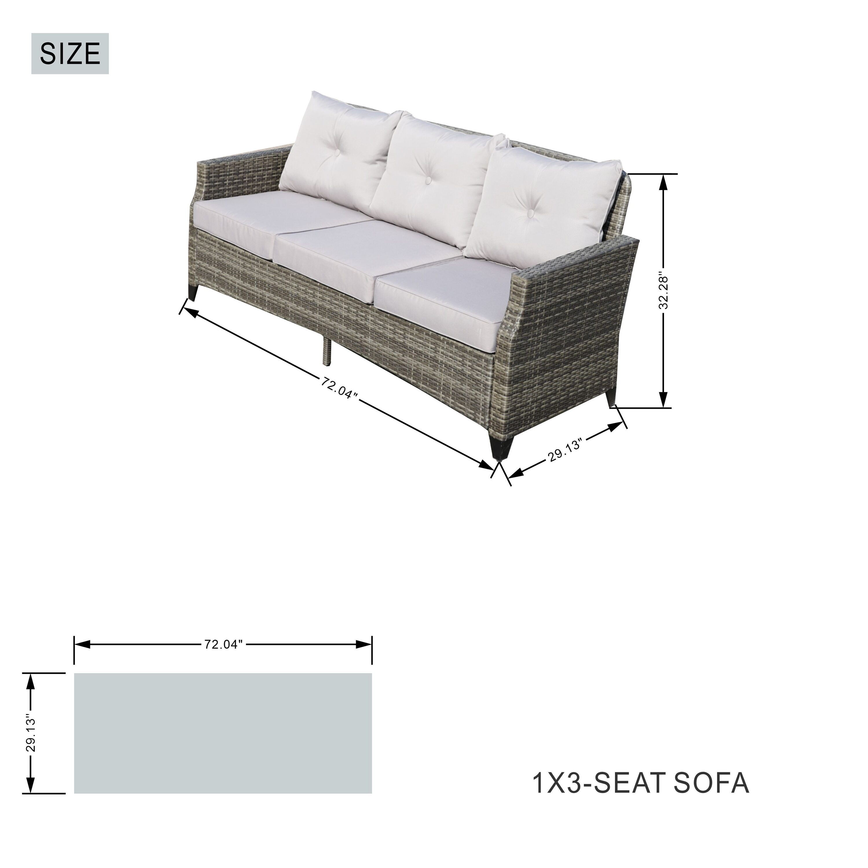 Moda Furnishings PAF-1802H-P Patio-Conversation-Sets - View #3
