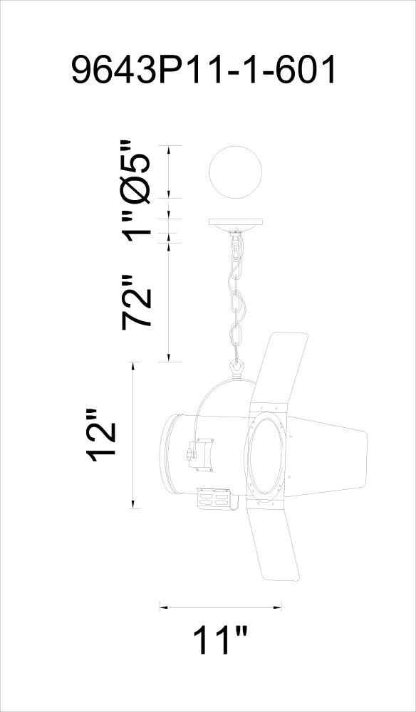 CWI Lighting 9643P11-601 Pendant-Lights - View #2