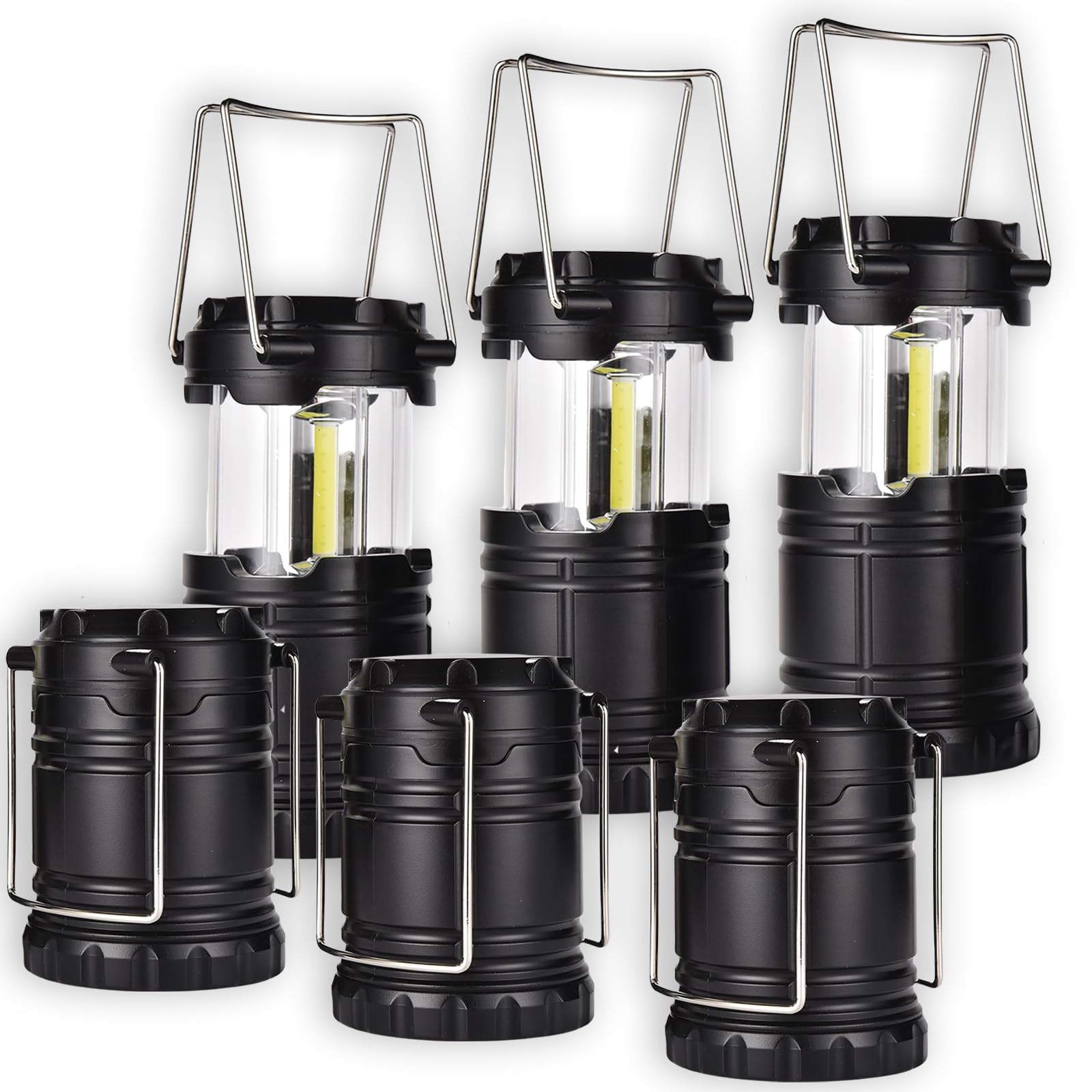 Linder Group Inc Collapsible LED Camping Lantern with COB Technology Super Bright 360 Degree Lighting for Power Outages Indoor Emergency Outdoor Hiking and #L3BI3MLV