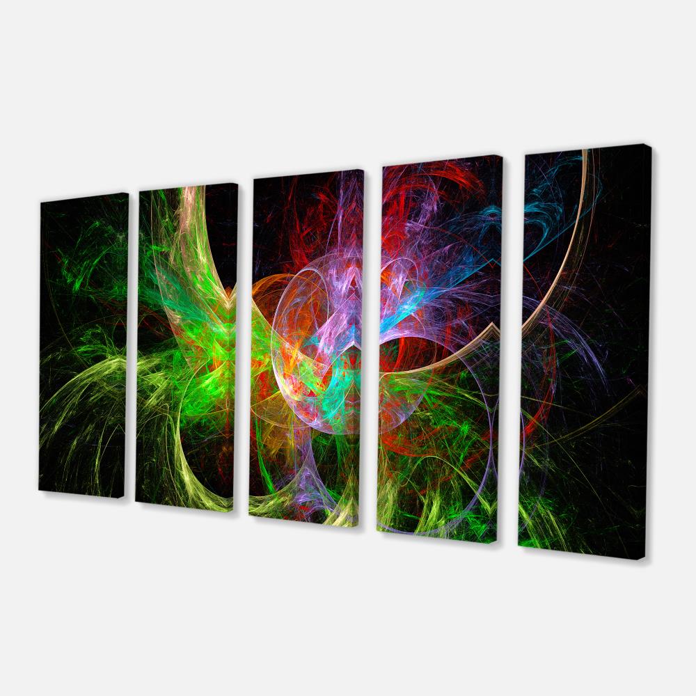 Designart 28-in H x 60-in W Modern Print on Canvas in the Wall Art ...