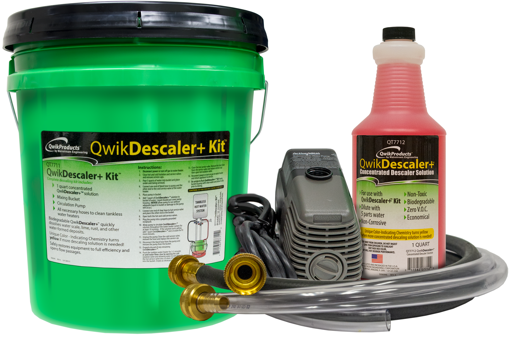 QwikProducts QwikDescaler+ Kit Tankless Gas/Electric Liquid Water