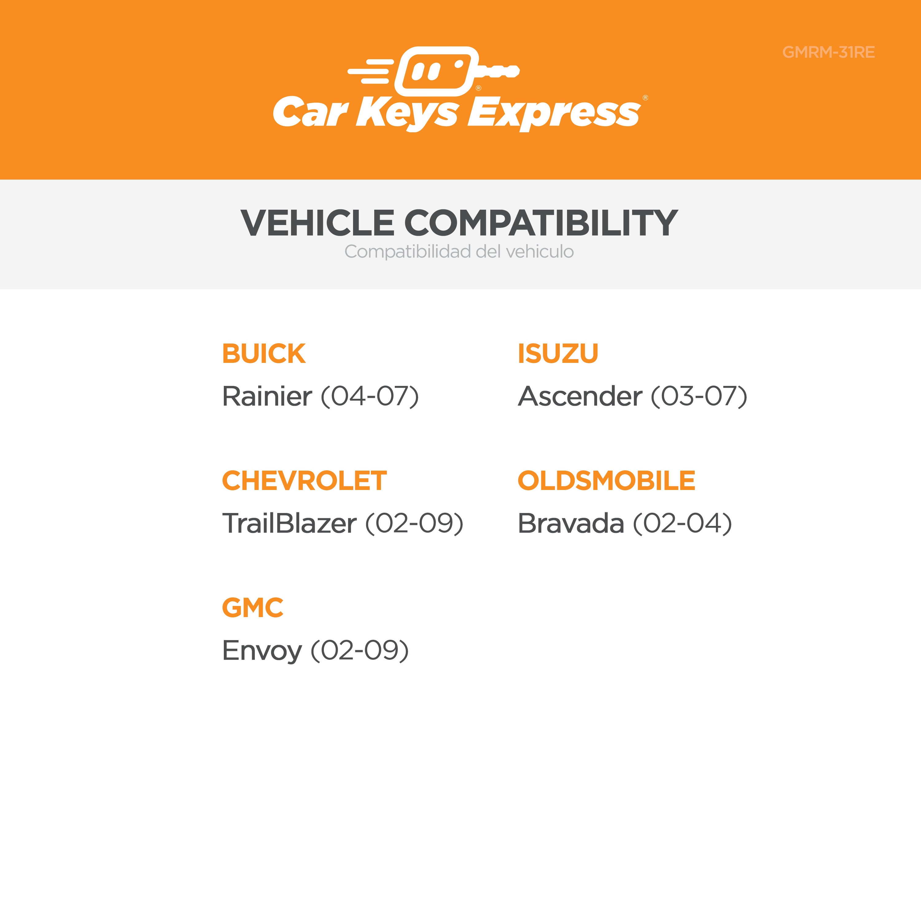 Car Keys Express GM840-PK Key-Accessories - View #3