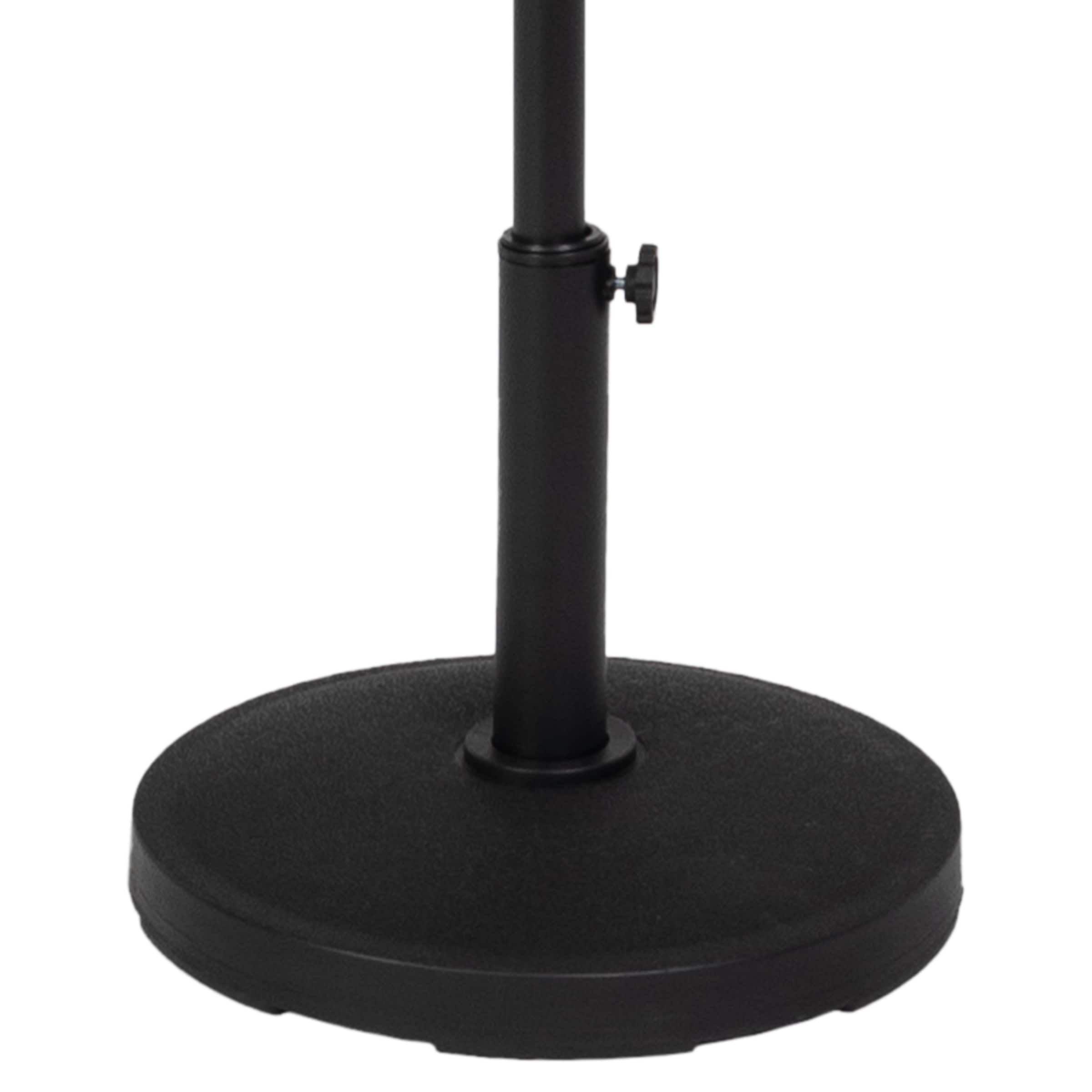 Black Half-Circle Metal Outdoor Patio Umbrella Base