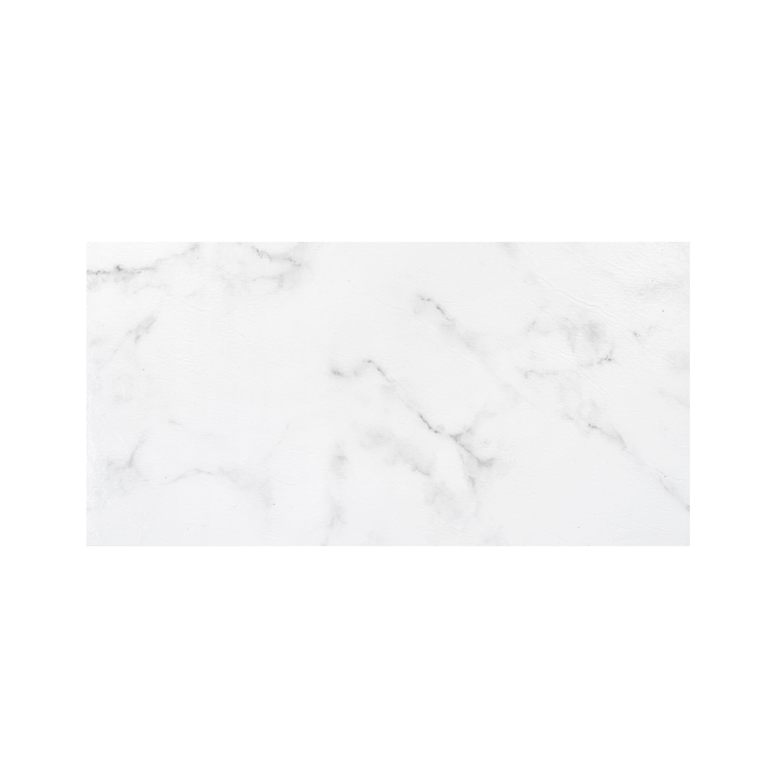 Achim PLZFT80320 Luxe White Multiple Colors/Finishes Patterned Look 2.75-mil x 12-in W x 24-in L Peel and Stick Luxury Vinyl Tile Flooring (40-sq ft/ Carton)