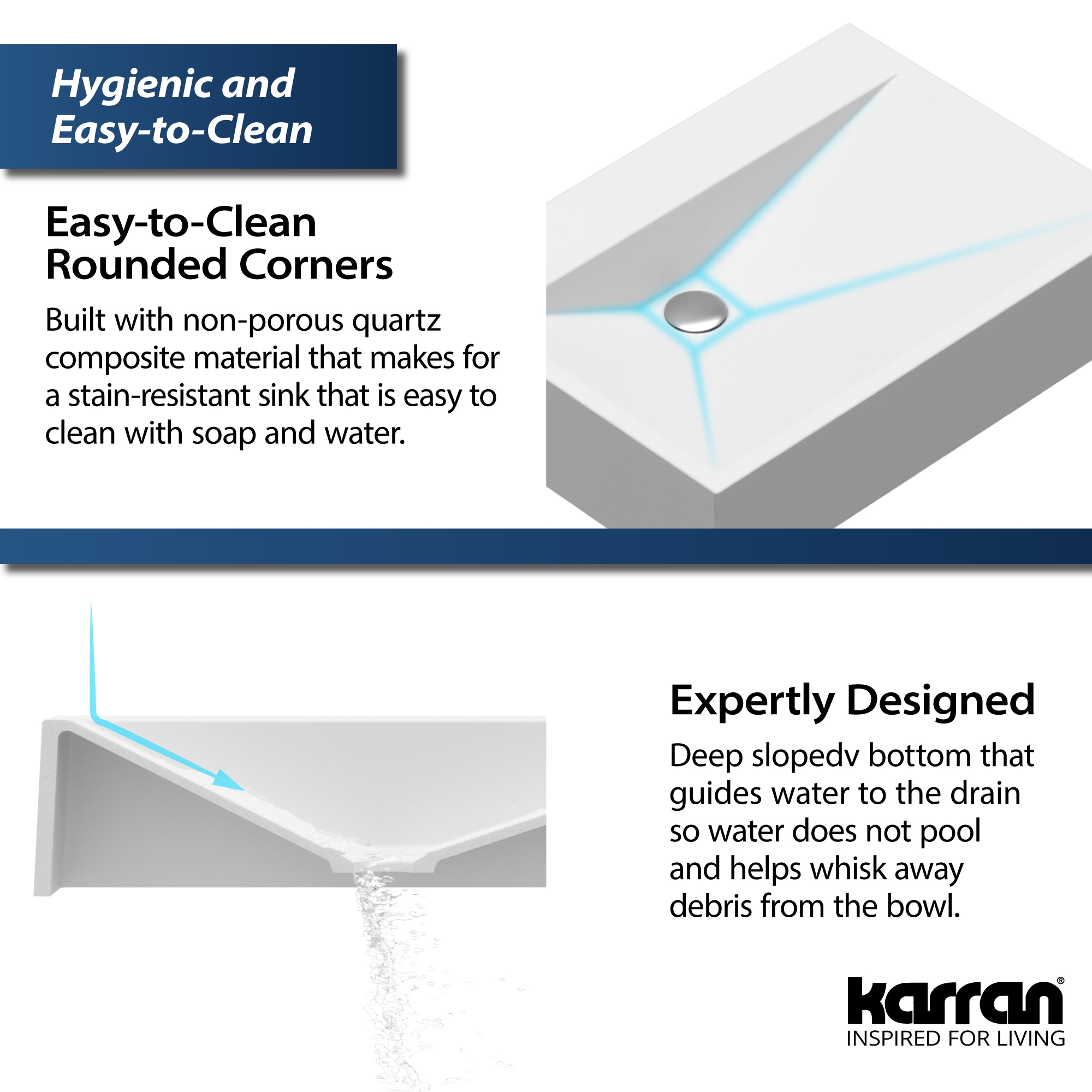 Karran SQS100WH Bath-Sink - View #7