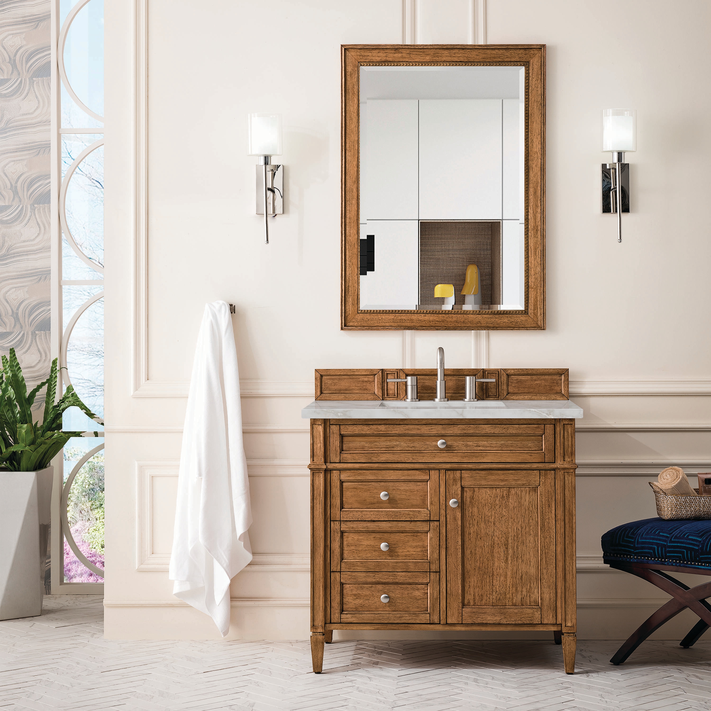 James Martin Vanities 650-V36-SBR-3VSL Bath-Vanity-Combo - View #2